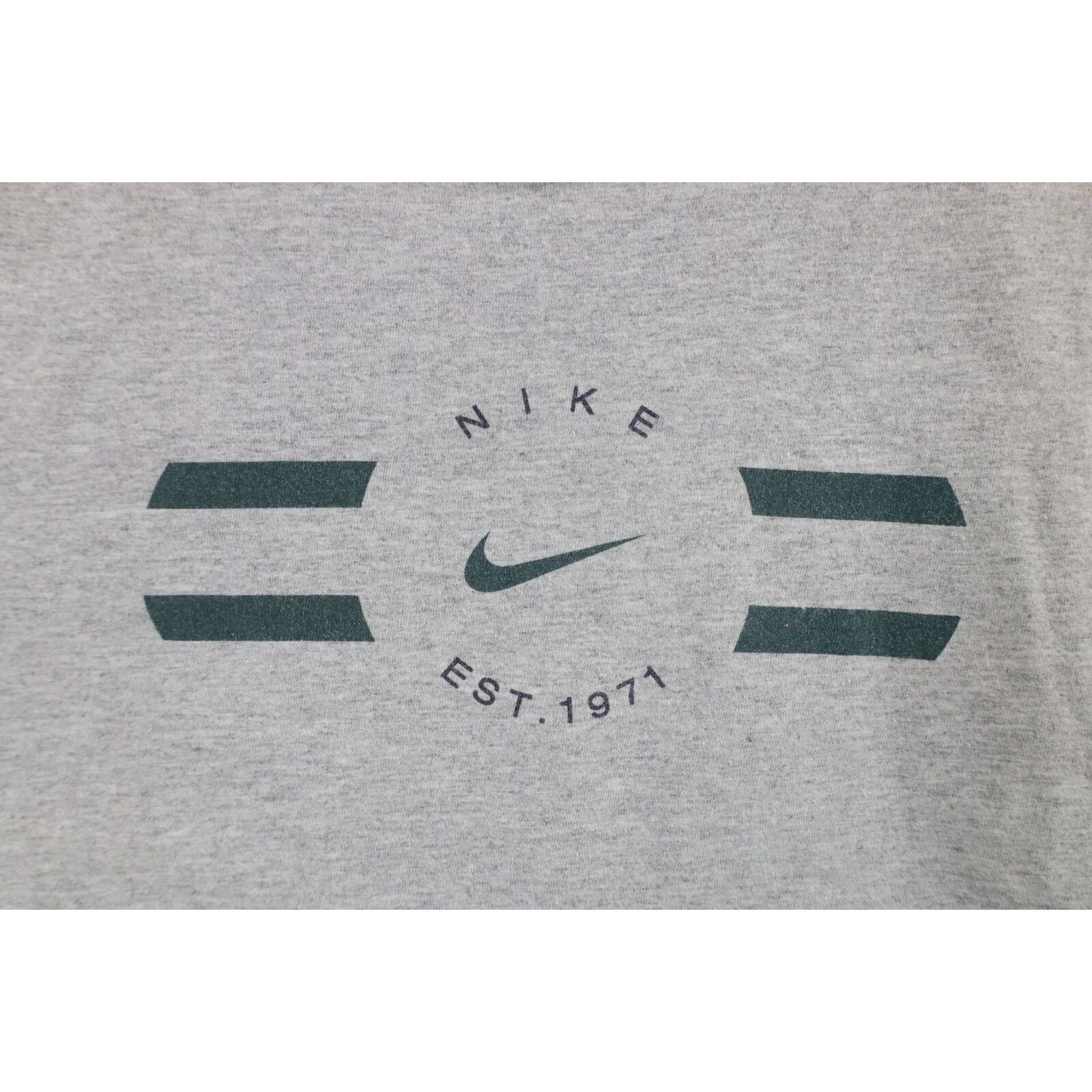 Nike × Vintage Vintage 90s Nike Travis Scott Center Swoosh T-Shirt Size US L / EU 52-54 / 3 - 4 Thumbnail