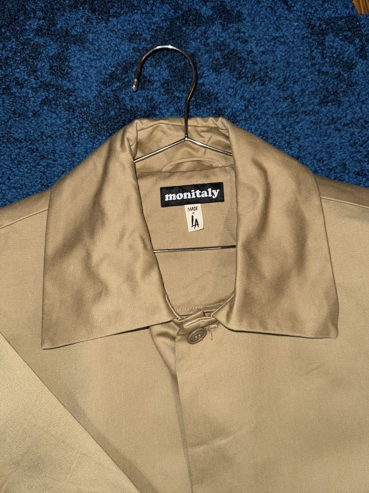 Monitaly Monitaly Beige Trench Coat Sz 42 Size US M / EU 48-50 / 2 - 4 Thumbnail