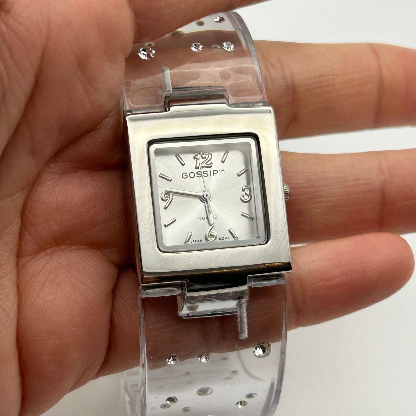 Other Gossip Women's Cuff Watch with Clear Acrylic Band Size ONE SIZE - 7 Thumbnail