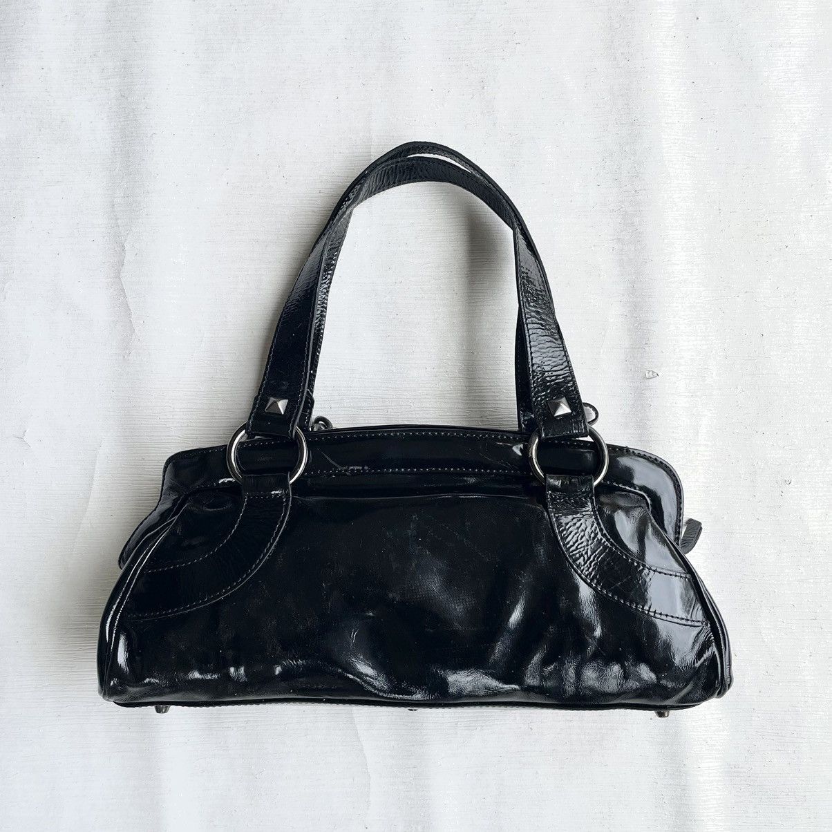 Designer Roberta Gandolfi Black Leather Bag Size ONE SIZE - 9 Thumbnail