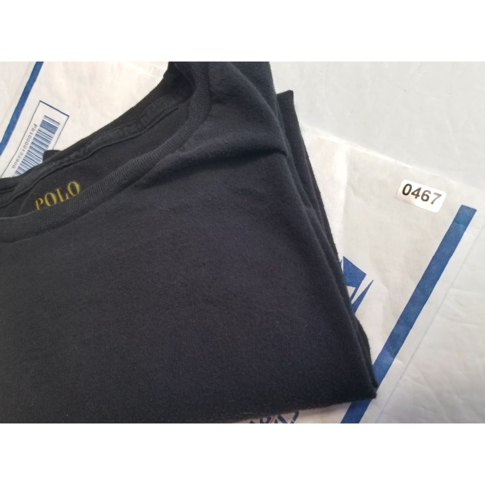 Ralph Lauren VINTAGE Ralph Lauren T Shirt Mens Large Black Short Sleeve Crewneck Logo 90s Classic Designer Hip Hop Retro American Embroidered Pockets Size US L / EU 52-54 / 3 - 8 Thumbnail