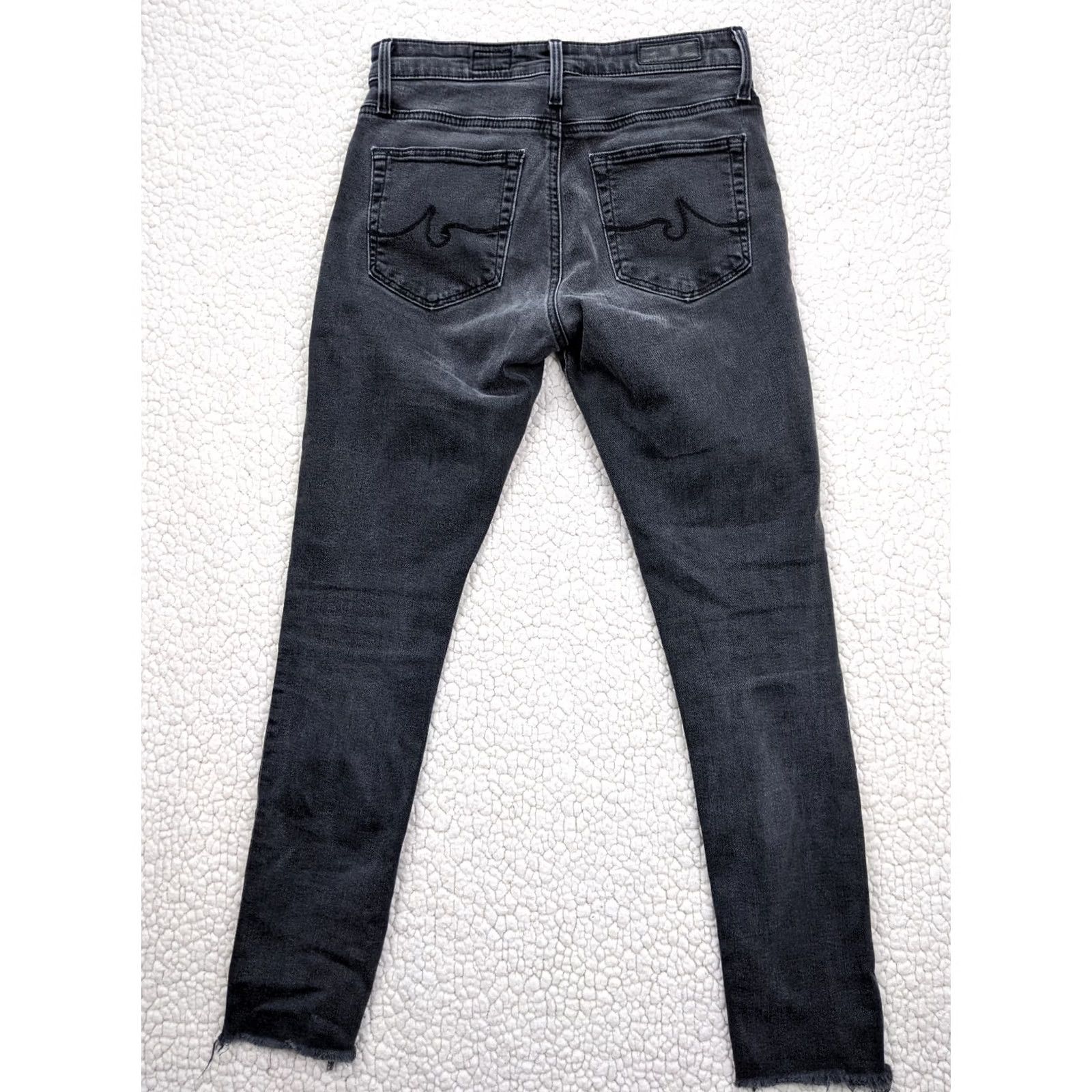 Vintage AG Adriano Goldschmied The Stilt Cigarette Jeans Slim Blue Womens 27 4 Low Rise Dark Size 29" - 5 Thumbnail