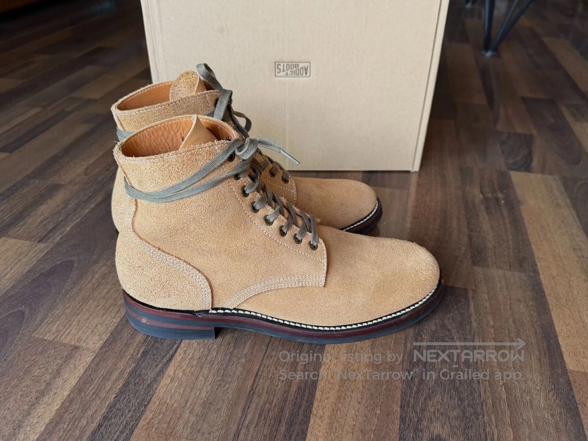 ADDICT ADDICT BOOTS AB-06SS Suede Leather Boots. Size US 9 / EU 42 - 2 Thumbnail