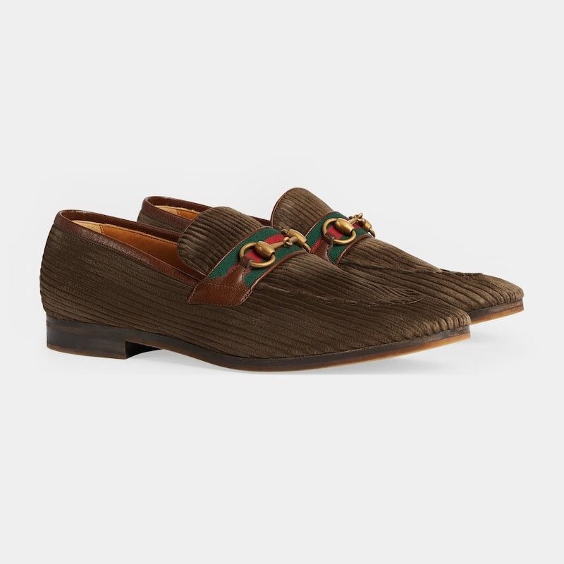Gucci Gucci Horsebit Web Loafers SIZE 9 Size ONE SIZE - 1 Thumbnail