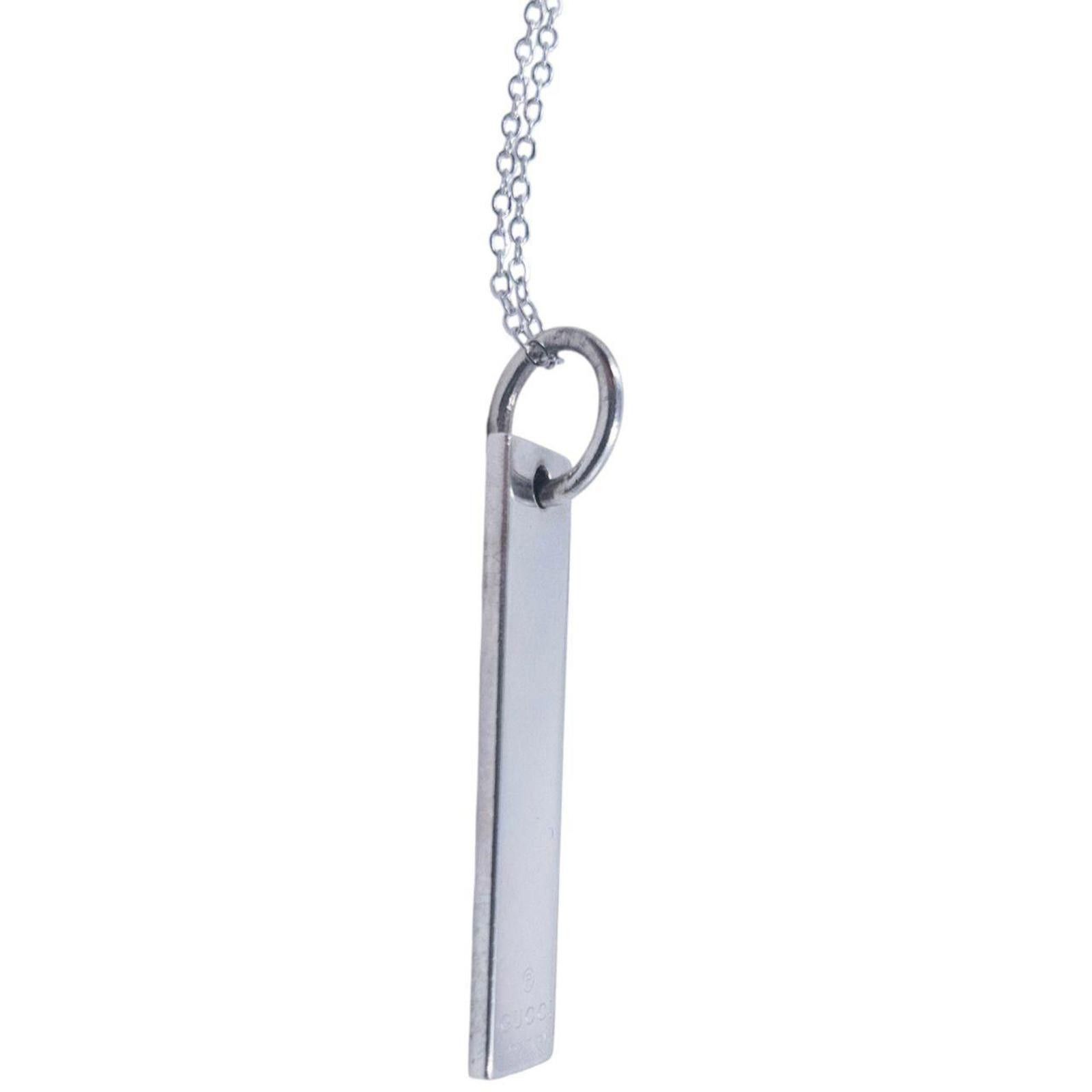 Gucci Vintage 2000s Gucci Silver Pendent Necklace Size ONE SIZE - 4 Thumbnail