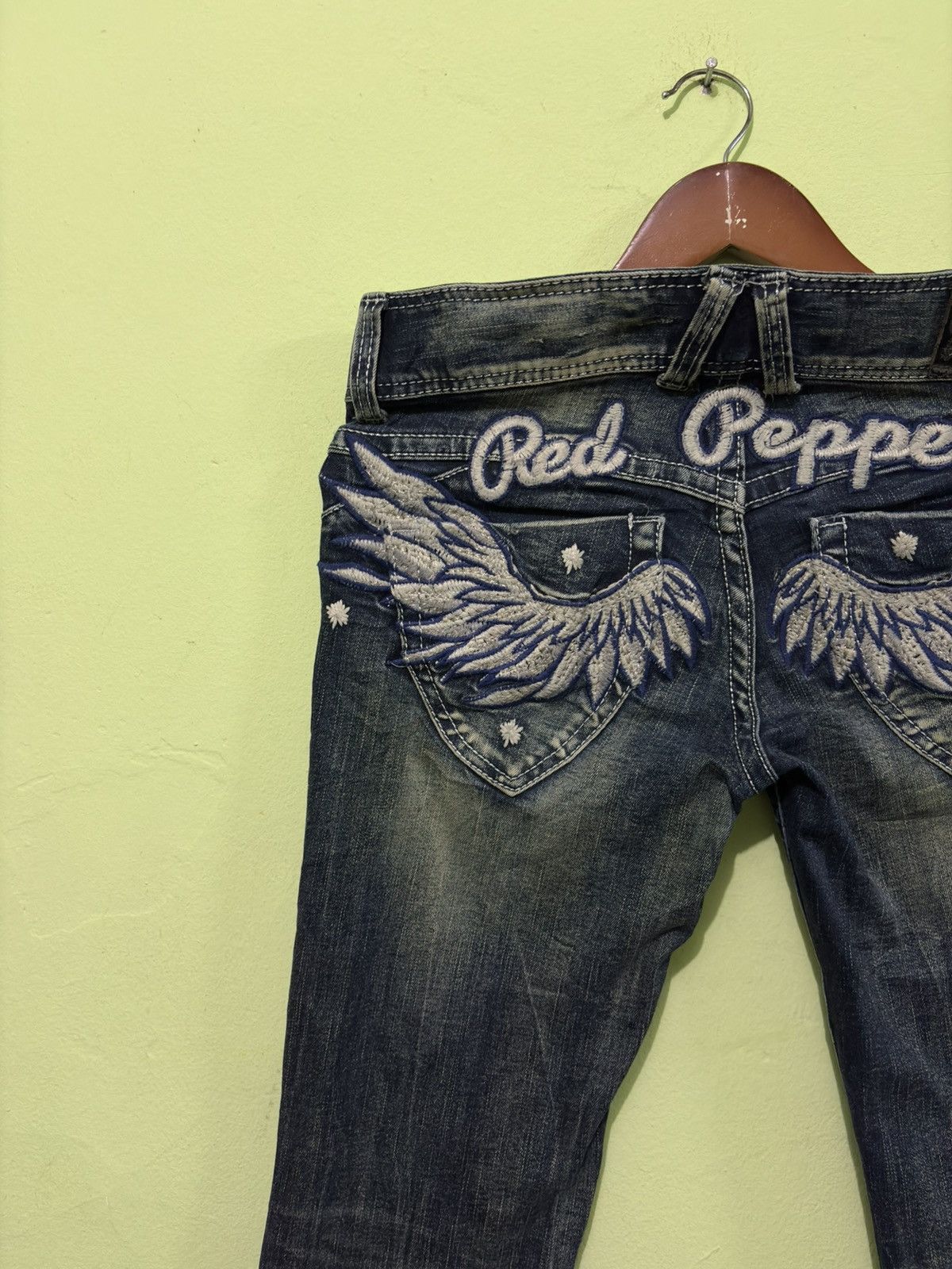 Japanese Brand Japanese Red Pepper Distressed Flared Denin Size US 32 / EU 48 - 8 Thumbnail