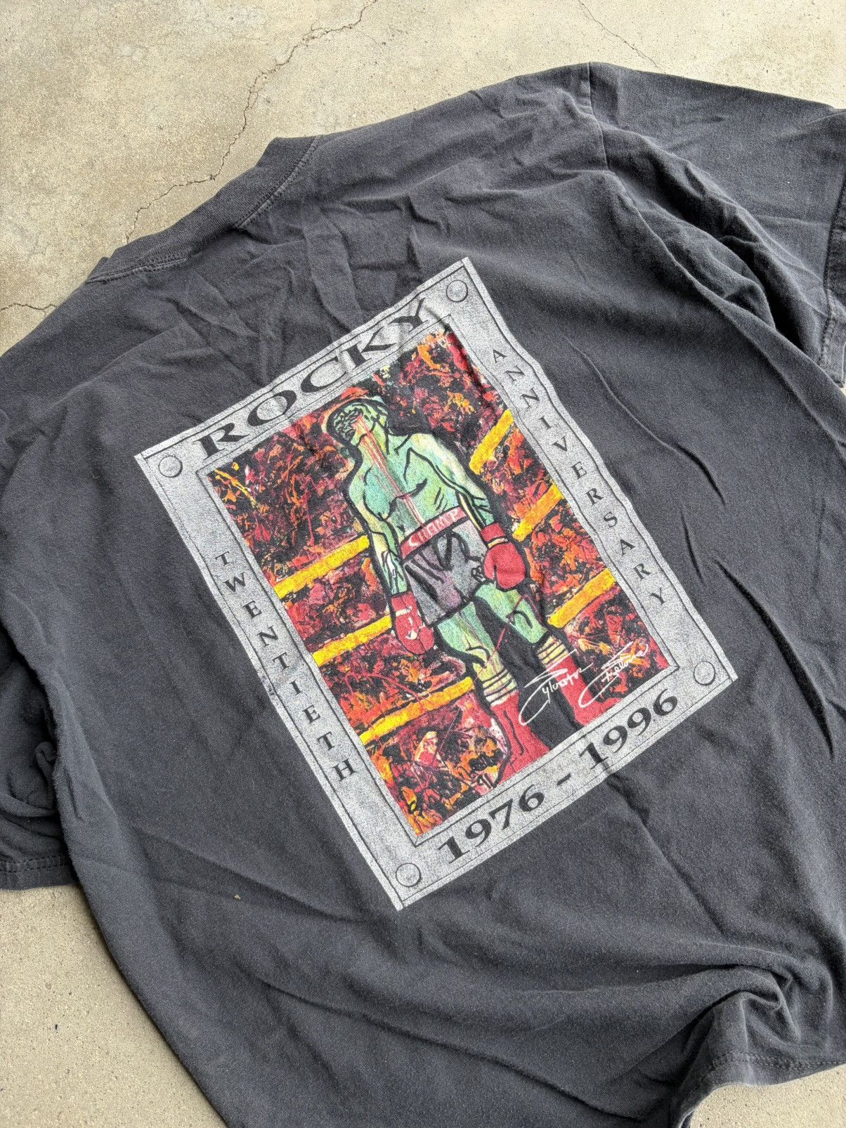 Vintage Vintage 1996 Rocky Balboa Shirt Size US XL / EU 56 / 4 - 2 Thumbnail