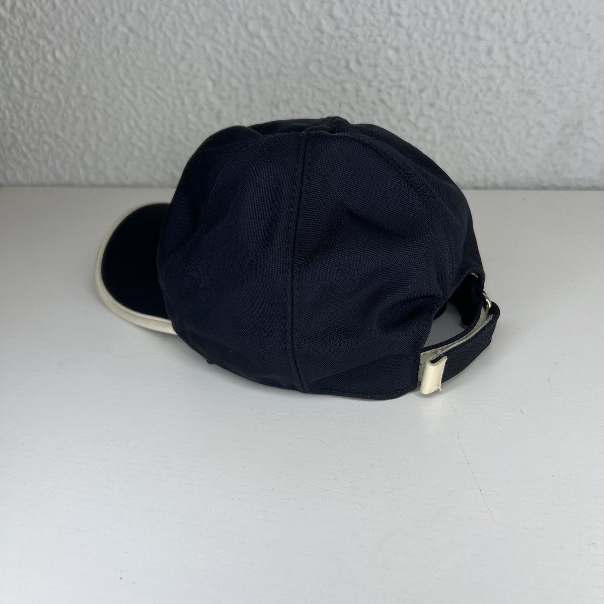 Gucci Gucci Baseball Cap Hat Spellout Big Logo Dark Navy Nylon Size ONE SIZE - 4 Thumbnail