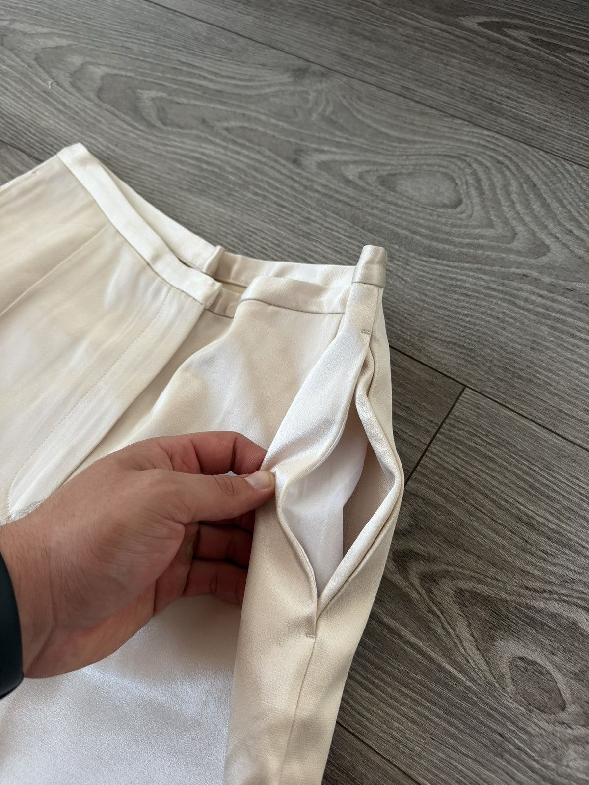 By Malene Birger By Malene Birger Luxury Beige Perl Gold Pants Size 26" / US 2 / IT 38 - 2 Thumbnail