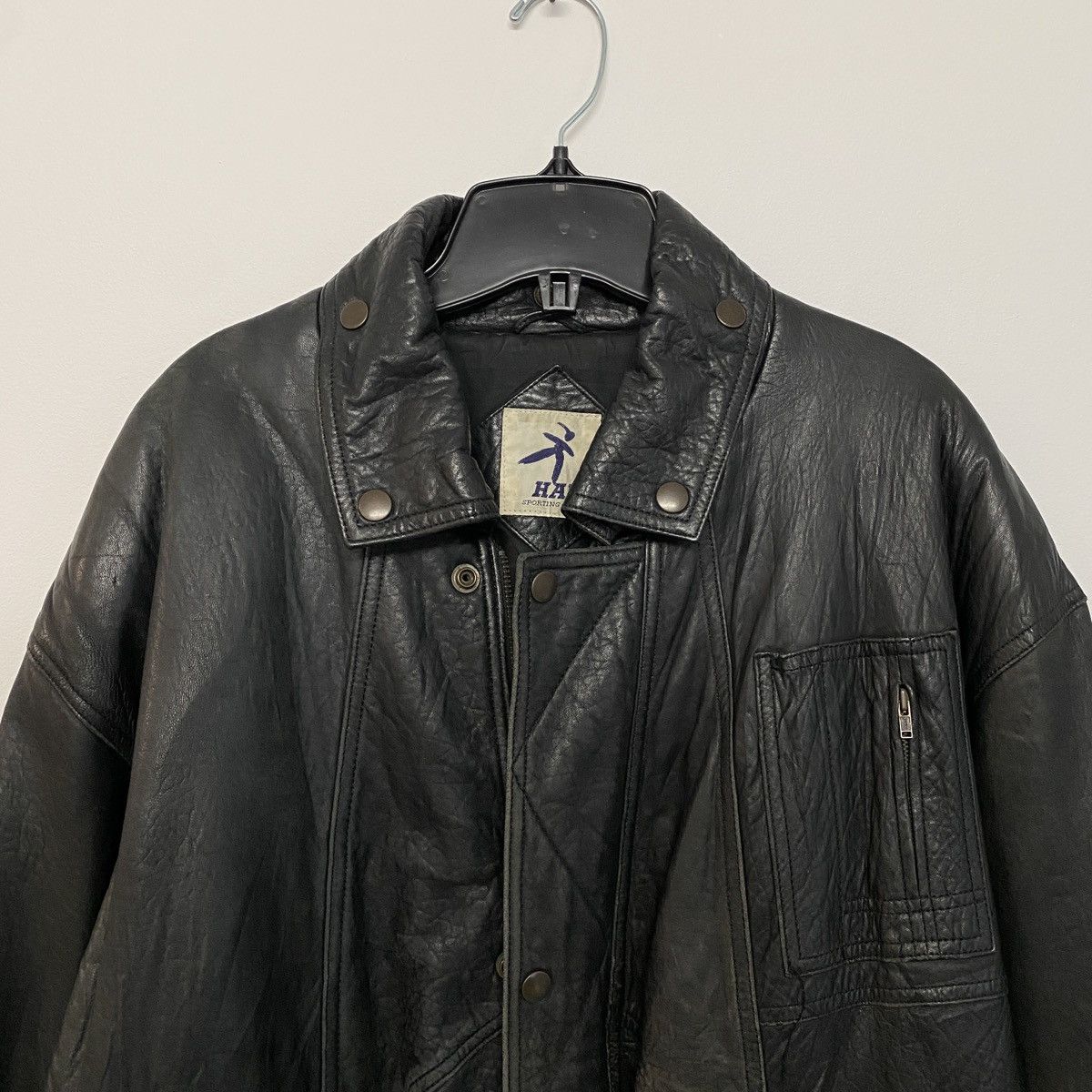 Hai Sporting Gear × Issey Miyake × Japanese Brand Hai Sporting Gear by Issey Miyake Leather Jacket Size US L / EU 52-54 / 3 - 2 Thumbnail