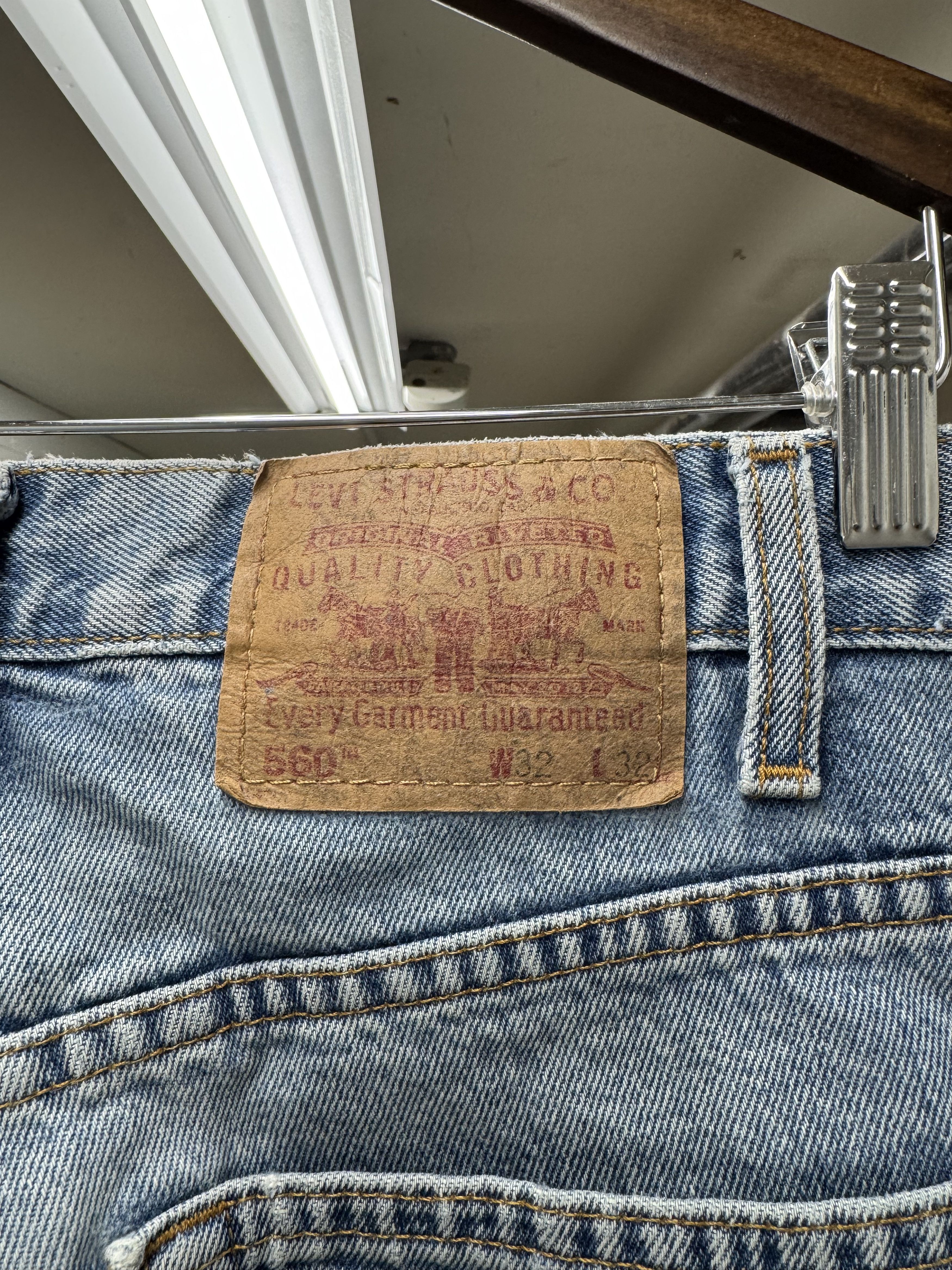 Levi's Levi's 560 Vintage Relaxed Tapered Distressed Faded Jeans Size US 32 / EU 48 - 8 Thumbnail