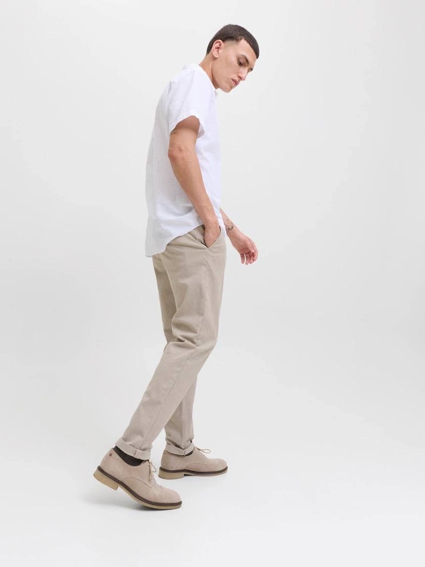 Jack & Jones Jack & Jones Mens Beige Cream Chino Trousers Pants Size US 31 - 4 Thumbnail