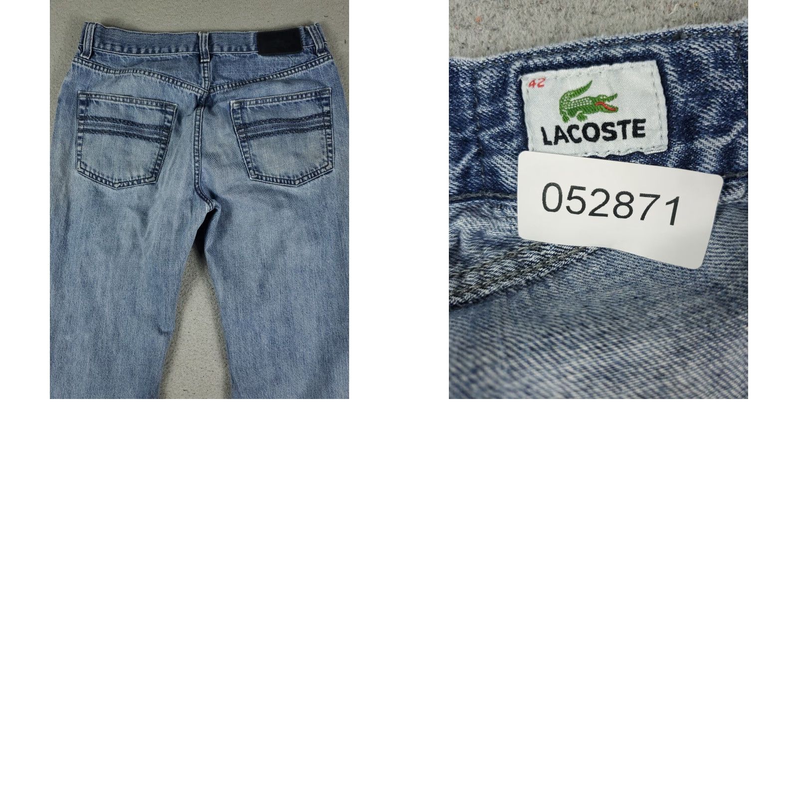 Lacoste Lacoste Mens Blue Straight Leg Denim Jeans Pants Size 32x25 Size US 32 / EU 48 - 8 Thumbnail