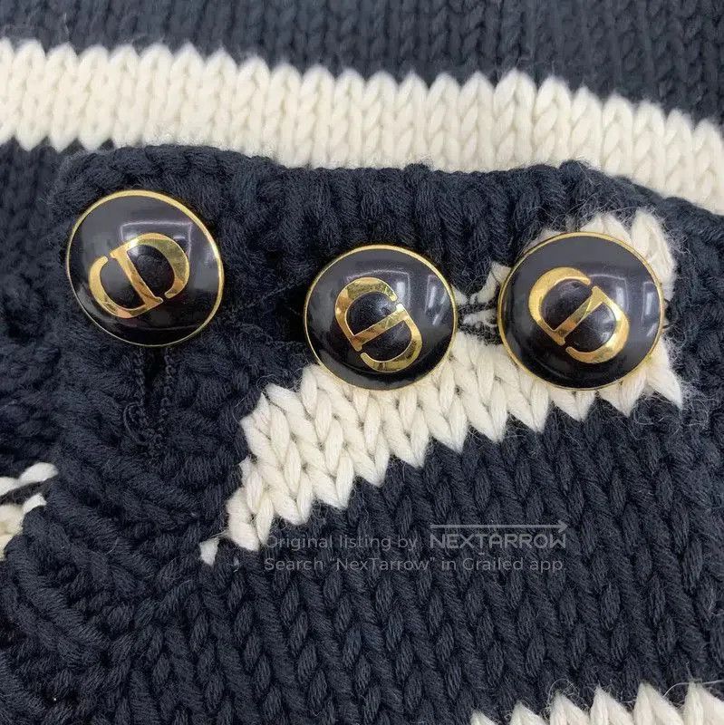 Dior Dior Black Striped Knit Pullover Sweater . Size XXS / US 00 / IT 34 - 5 Thumbnail