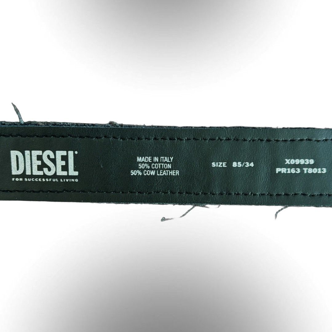 Diesel Diesel B-1dr Strass Distressed Belt Size ONE SIZE - 4 Thumbnail