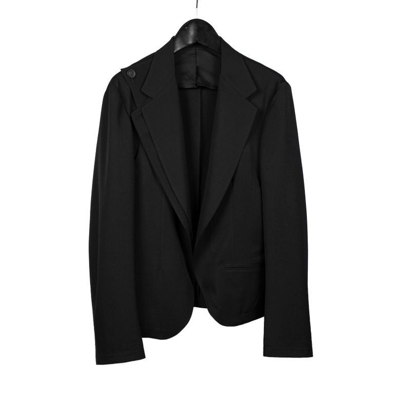 Yohji Yamamoto Yohji Yamamoto Pour Homme - Double Front end round curve JKT Size US M / EU 48-50 / 2 - 1 Thumbnail