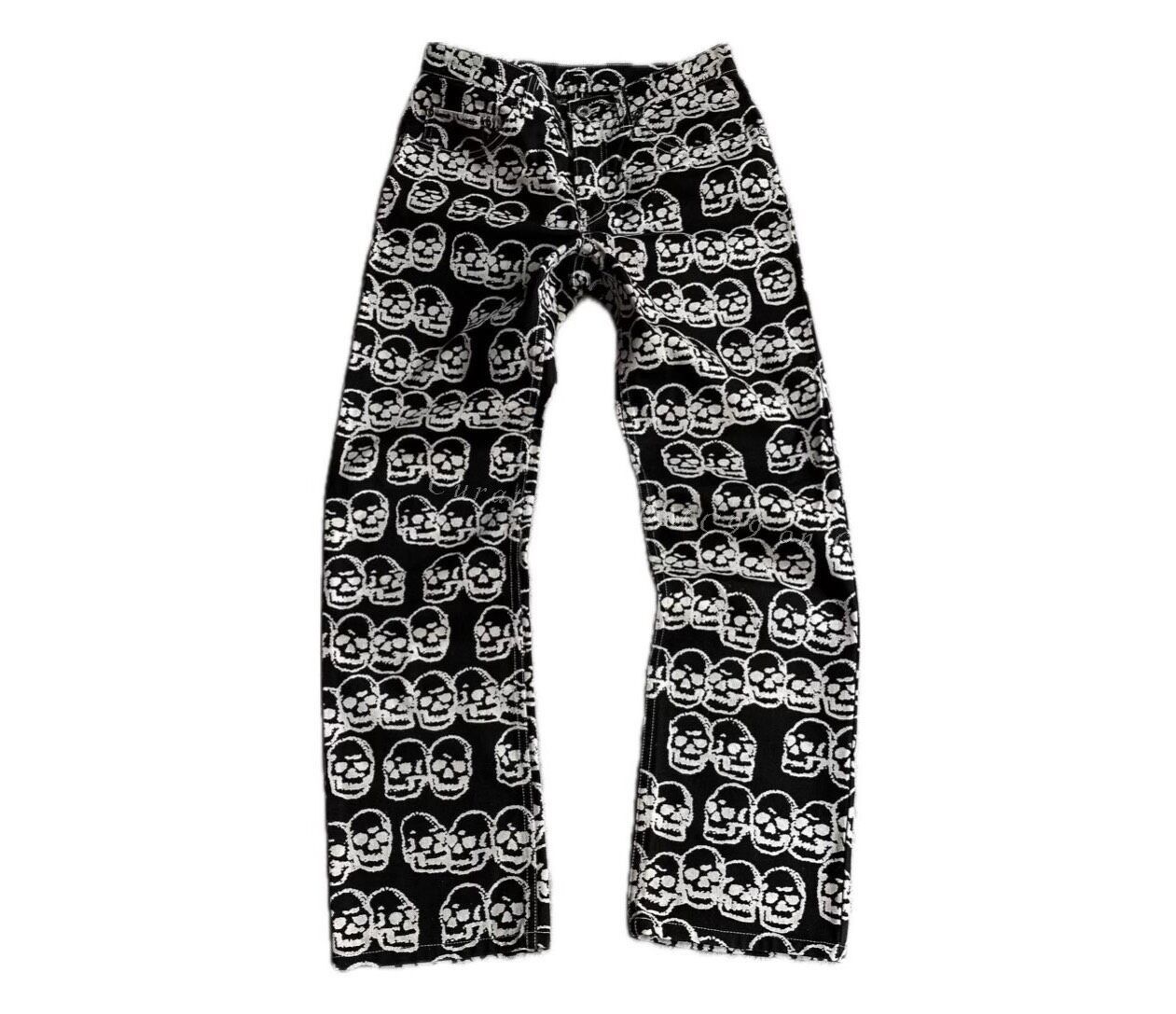 Vintage Hysteric Glamour SS2003 Skull Cotton Pants Size 28" / US 6 / IT 42 - 1 Thumbnail