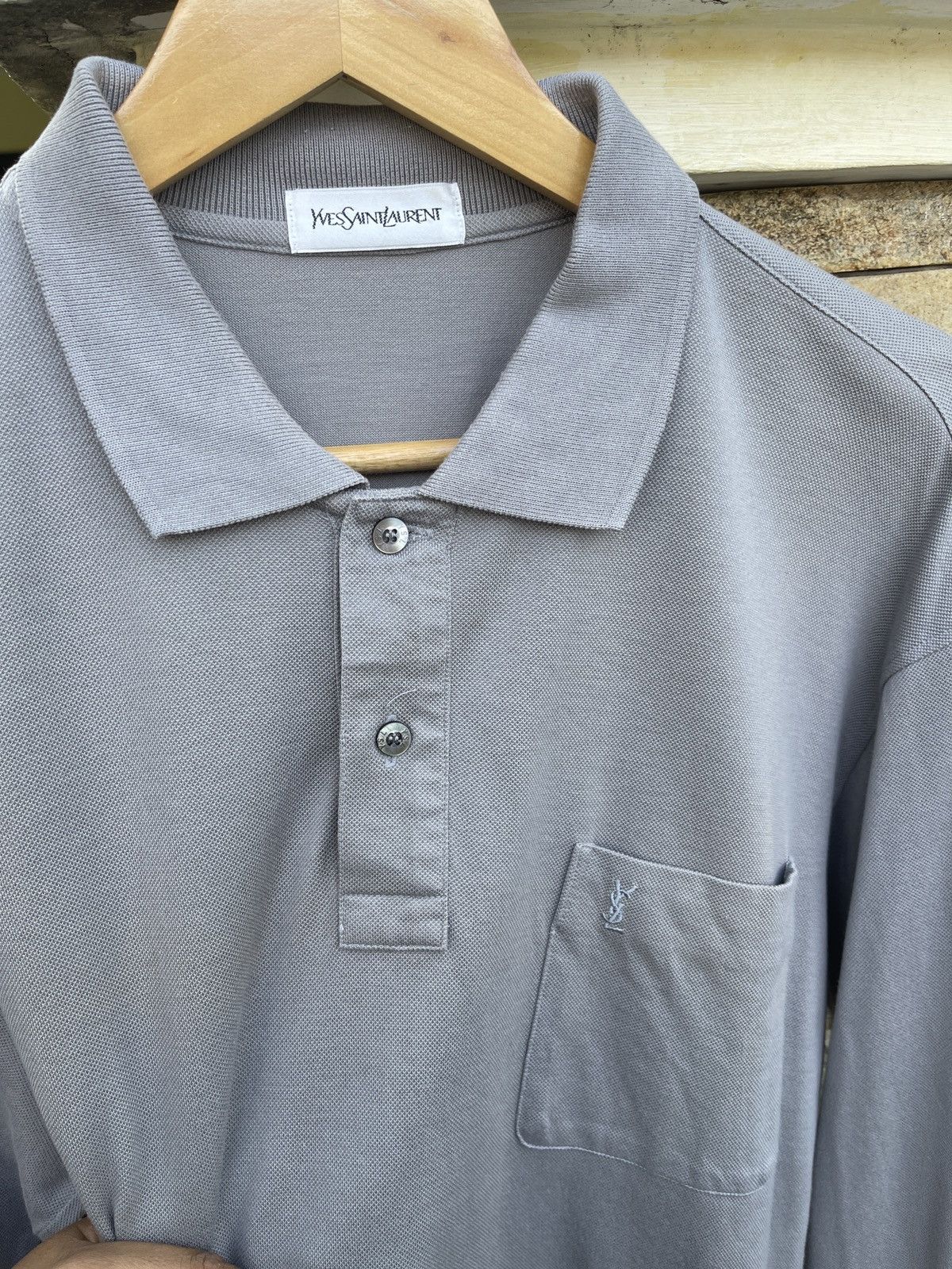 Yves Saint Laurent LastDrop🔥Rare🔥Vintage YSL YvesSaintLaurent Long Sleeve Shirt Size US L / EU 52-54 / 3 - 8 Thumbnail