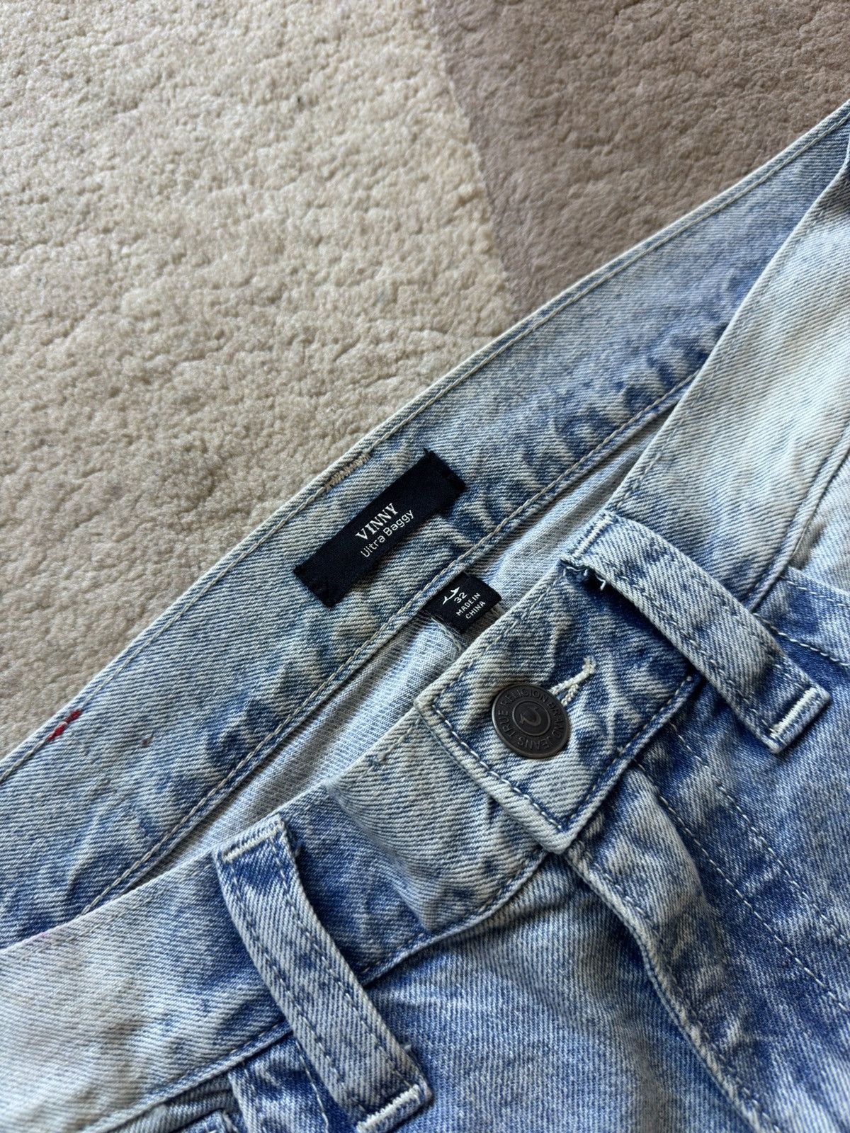 True Religion True Religion Vinny Ultra Baggy Distressed Jeans Washed Blue Size US 32 / EU 48 - 5 Thumbnail