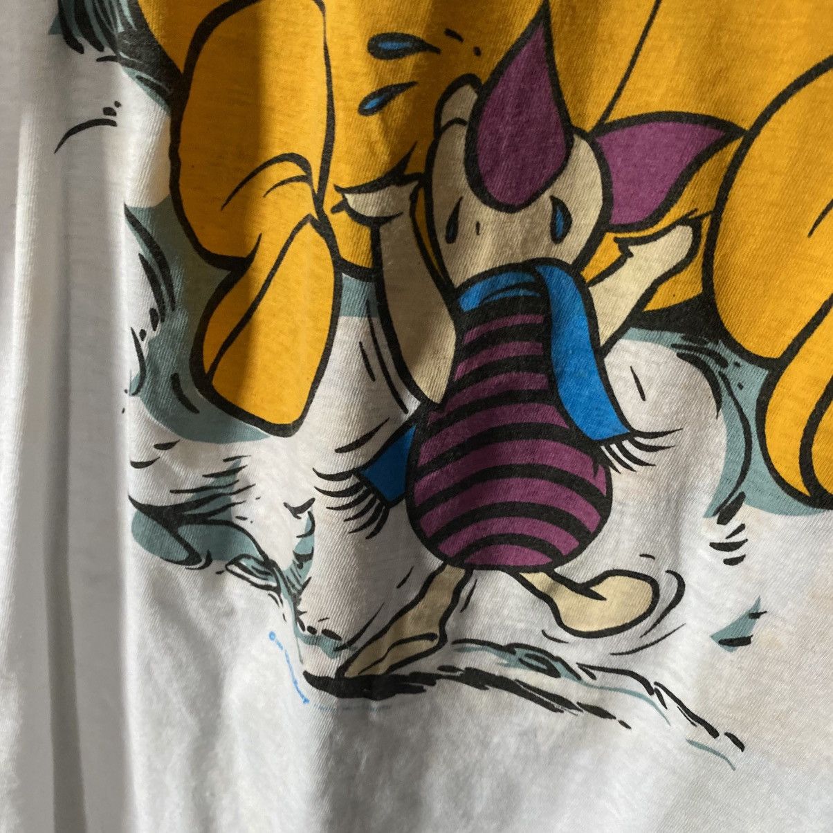 Disney Vintage Disney Winnie The Pooh 1986 big logo cartoon tee Size US M / EU 48-50 / 2 - 14 Thumbnail