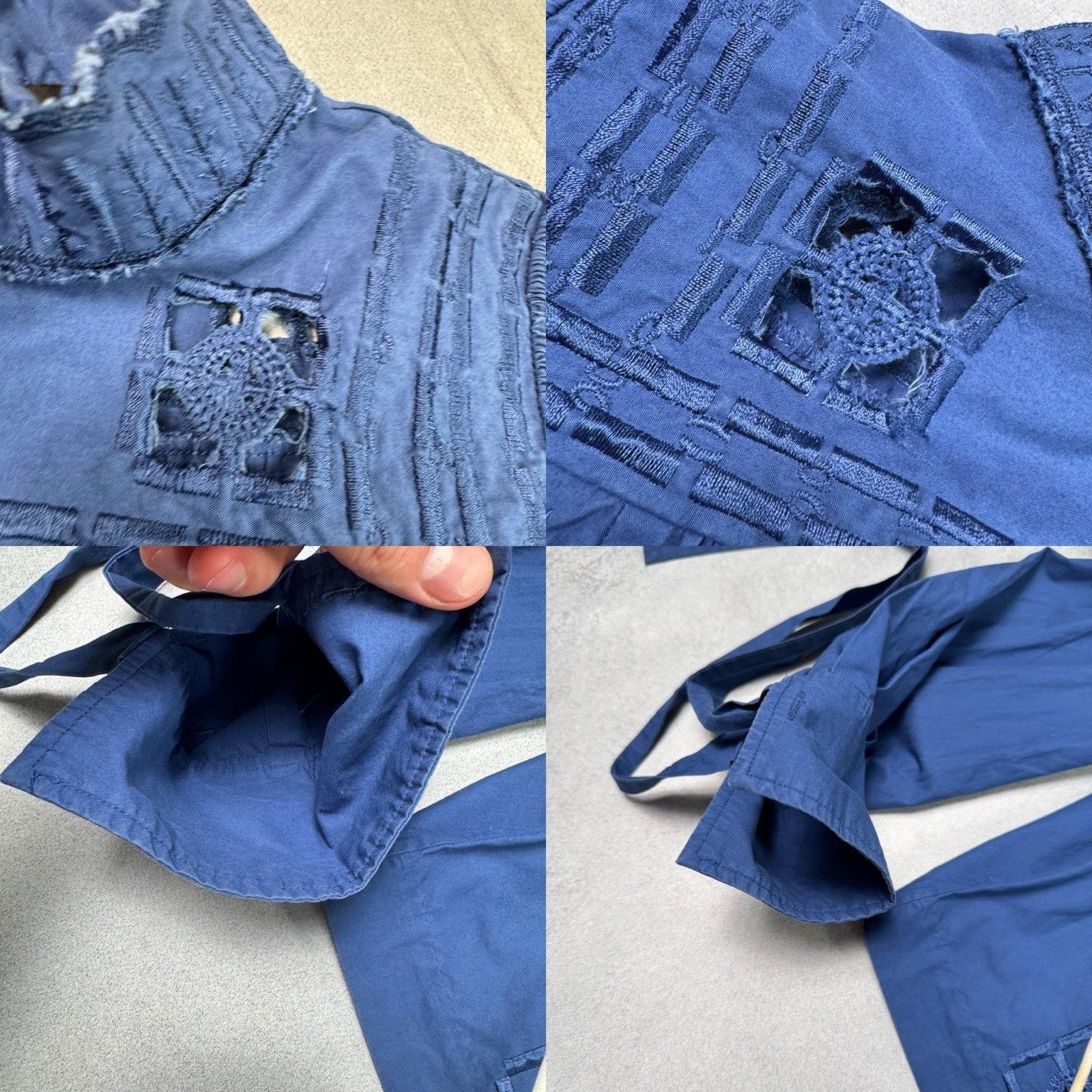 Isabel Marant Isabe Marant Women Blouse Blue Size 38 Cotton Size XS / US 0-2 / IT 36-38 - 21 Thumbnail