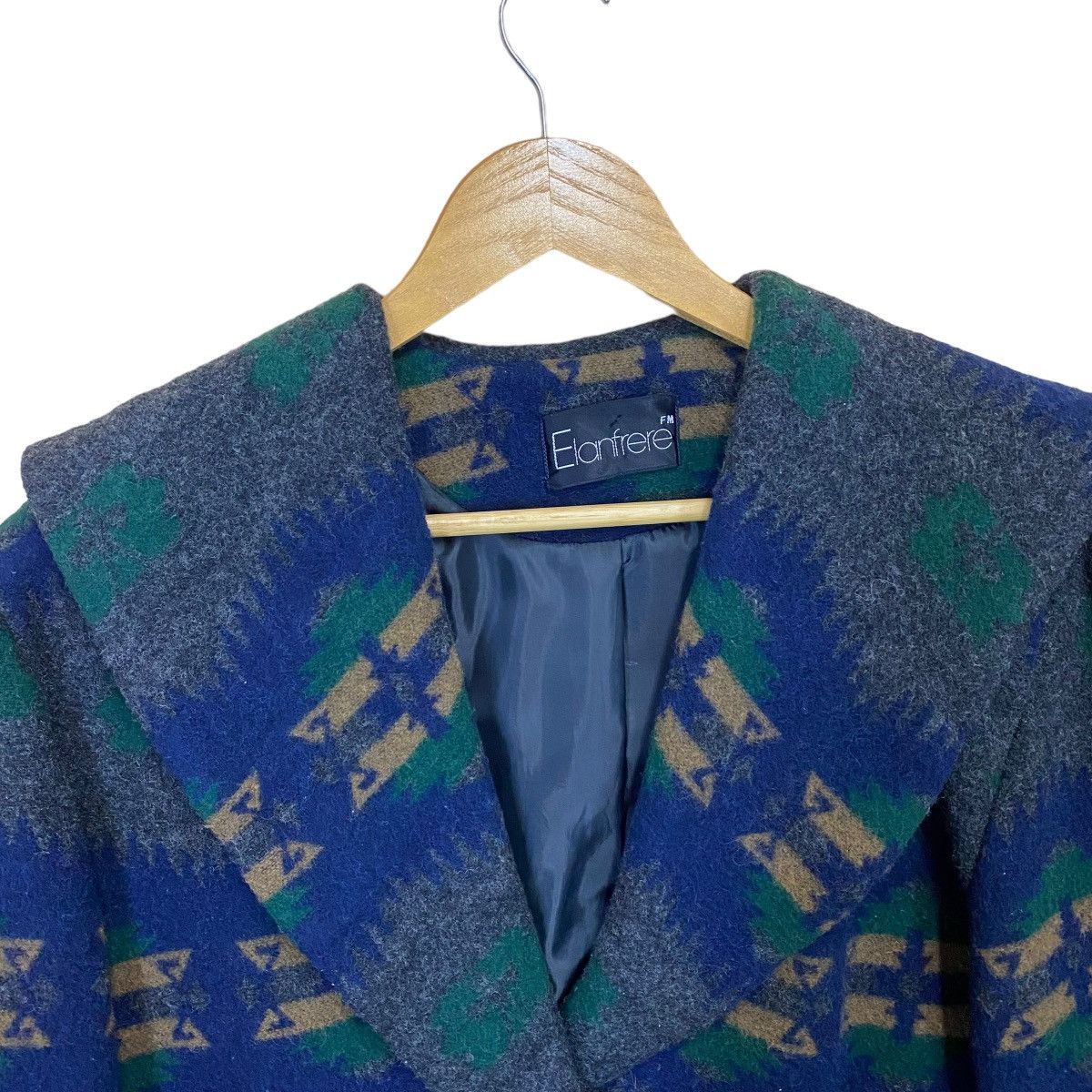 Japanese Brand Elanfrere Navajo Native Wool Jacket Size US M / EU 48-50 / 2 - 4 Thumbnail