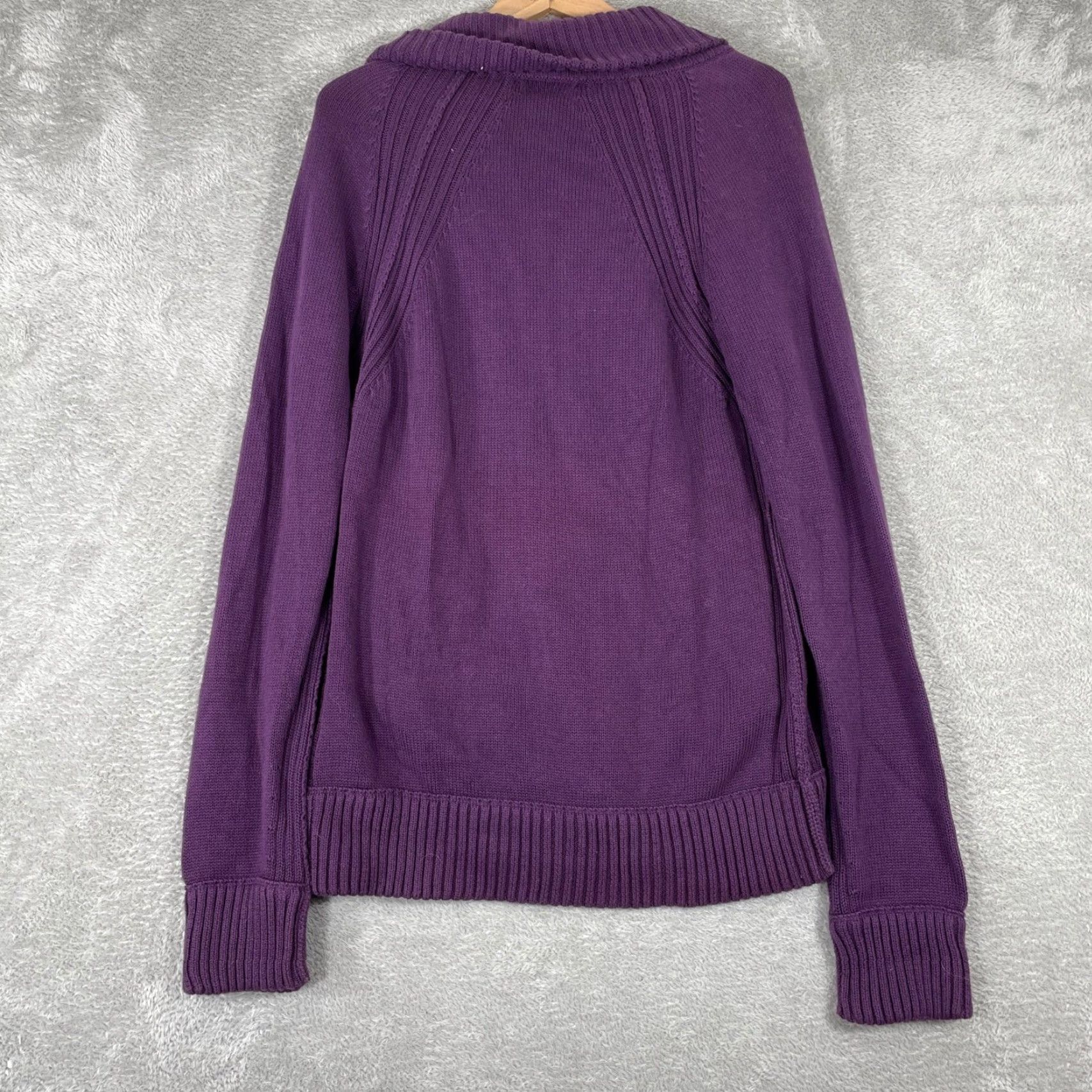 Guess VINTAGE Guess Cardigan Sweater Womens M Purple Shawl Collar Knit Y2K Size M / US 6-8 / IT 42-44 - 2 Thumbnail