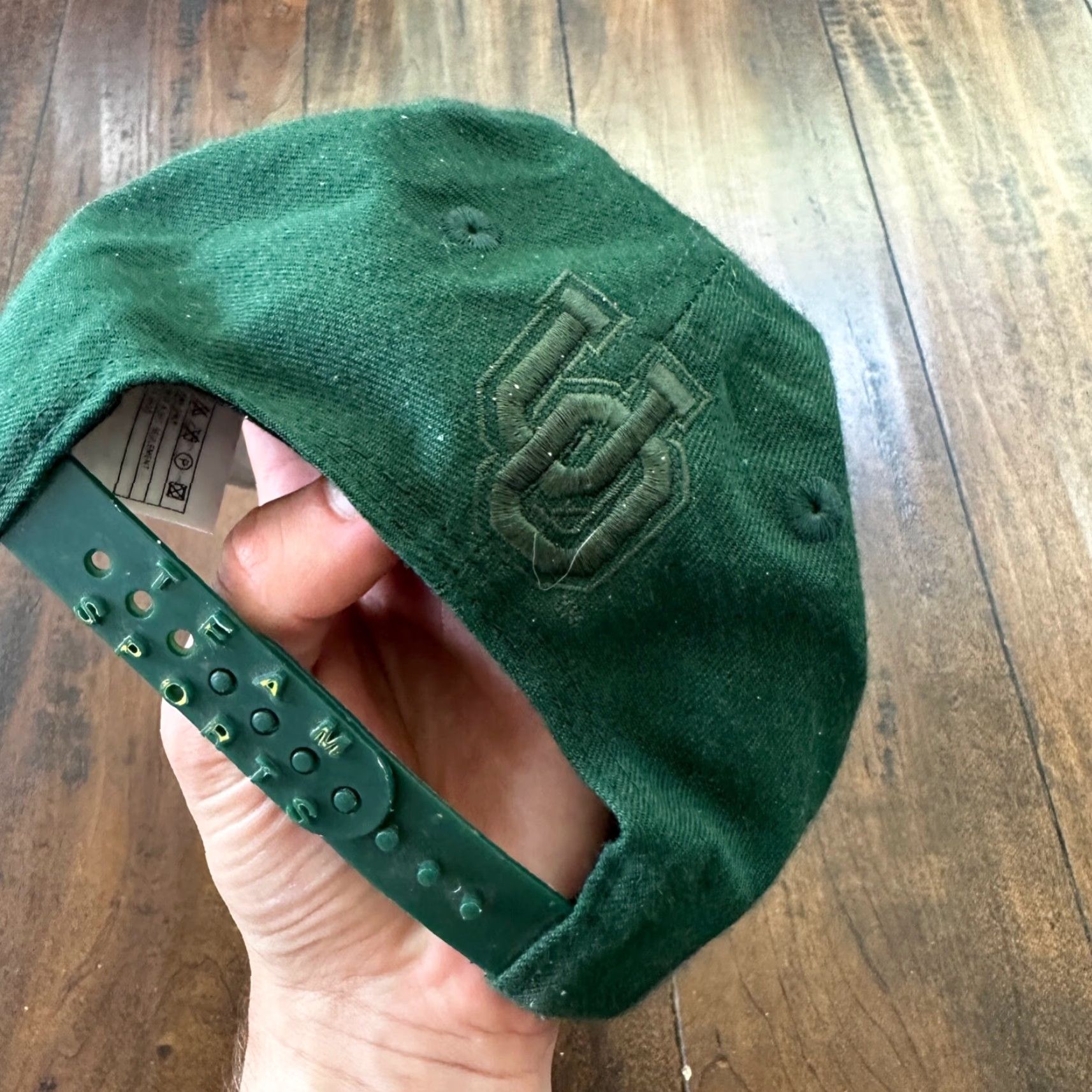 Nike VINTAGE Nike Oregon Swoosh Hat Cap Snapback One Size Green 90s OSU Beavers Mens Size ONE SIZE - 5 Thumbnail