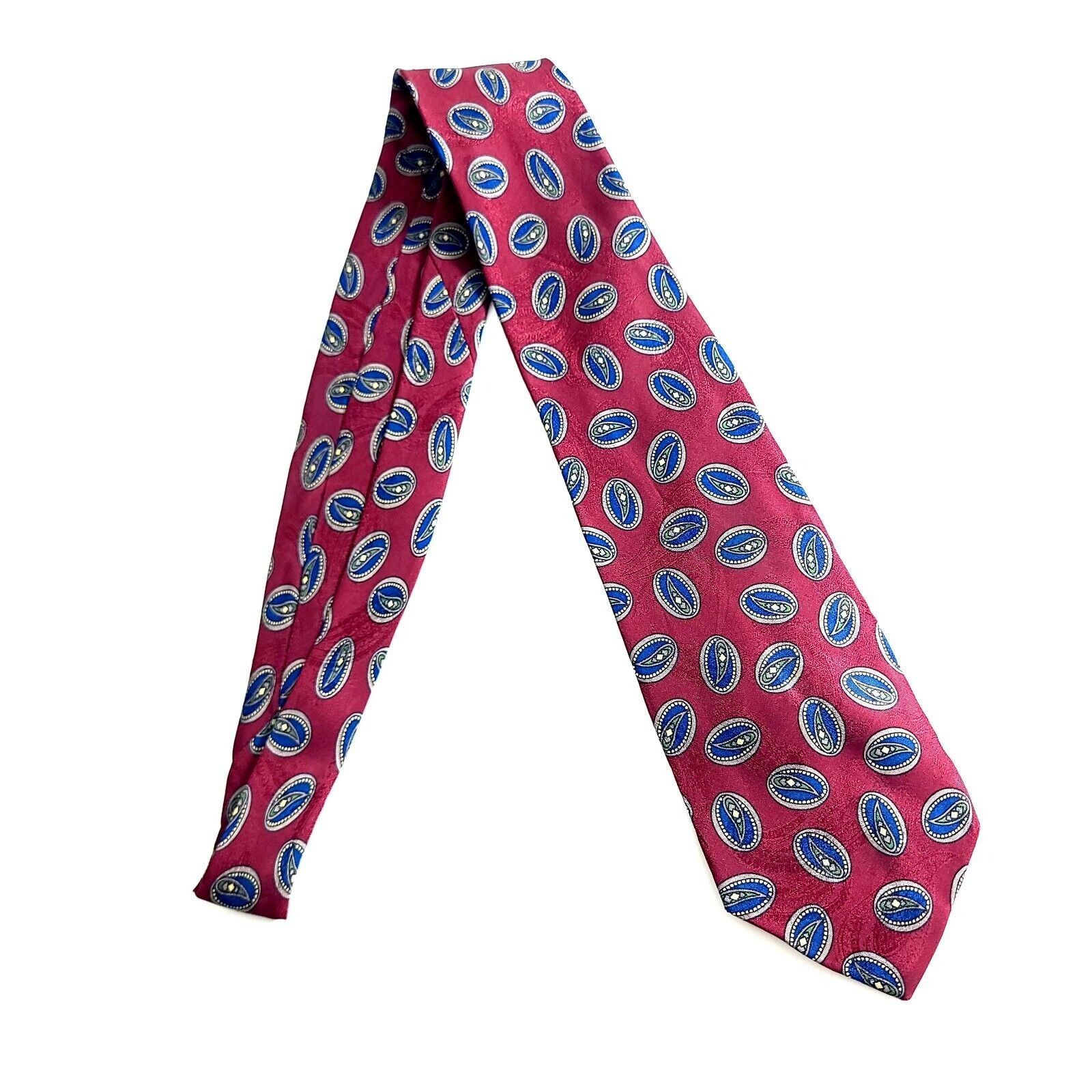 Designer Mark Shale Pendleton Red Blue Geometric Paisley Jacquard Pri Size ONE SIZE - 6 Thumbnail