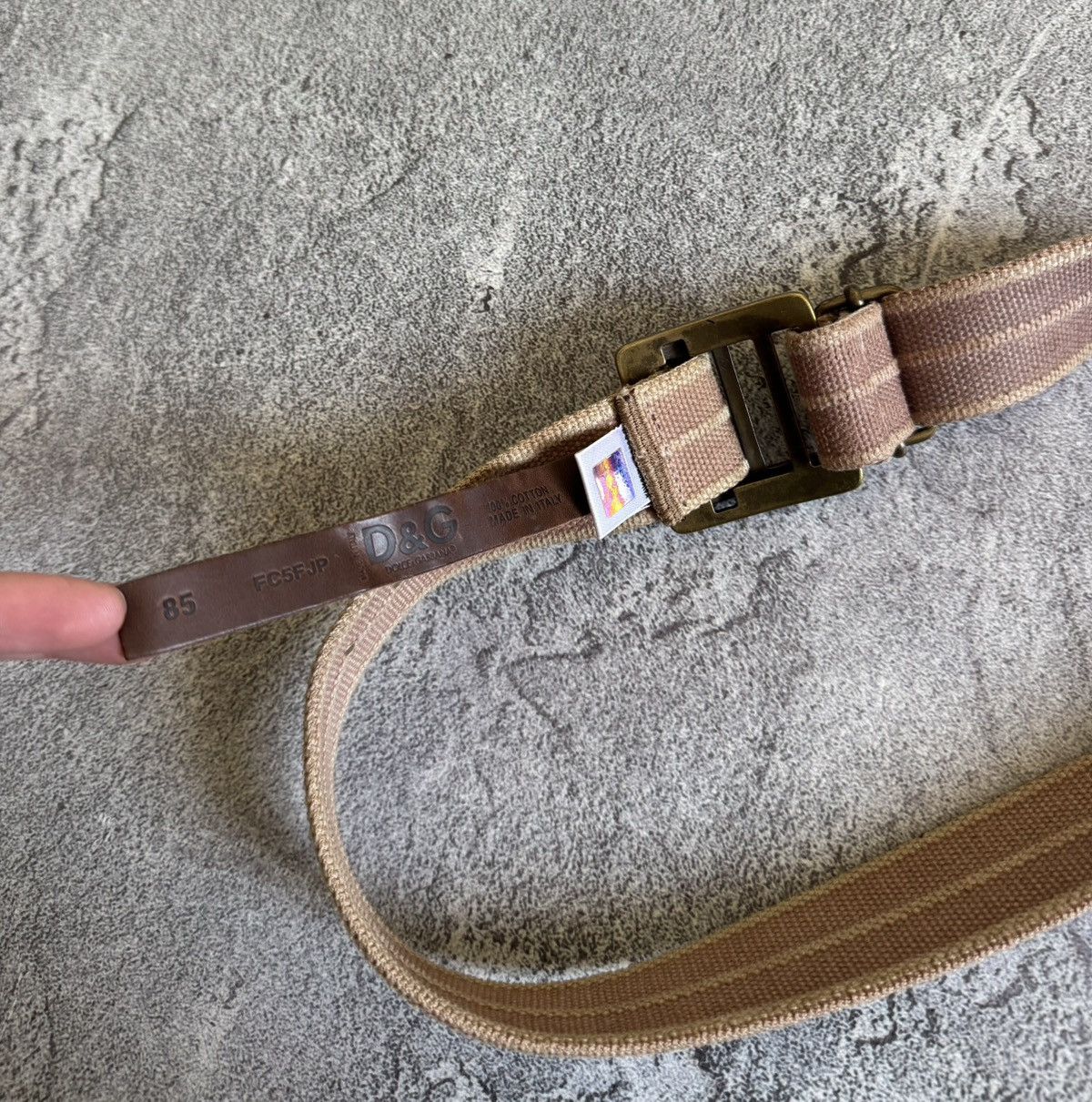 Dolce & Gabbana Dolce & Gabbana Avantgarde cotton belt vintage 90s rare Size ONE SIZE - 6 Thumbnail