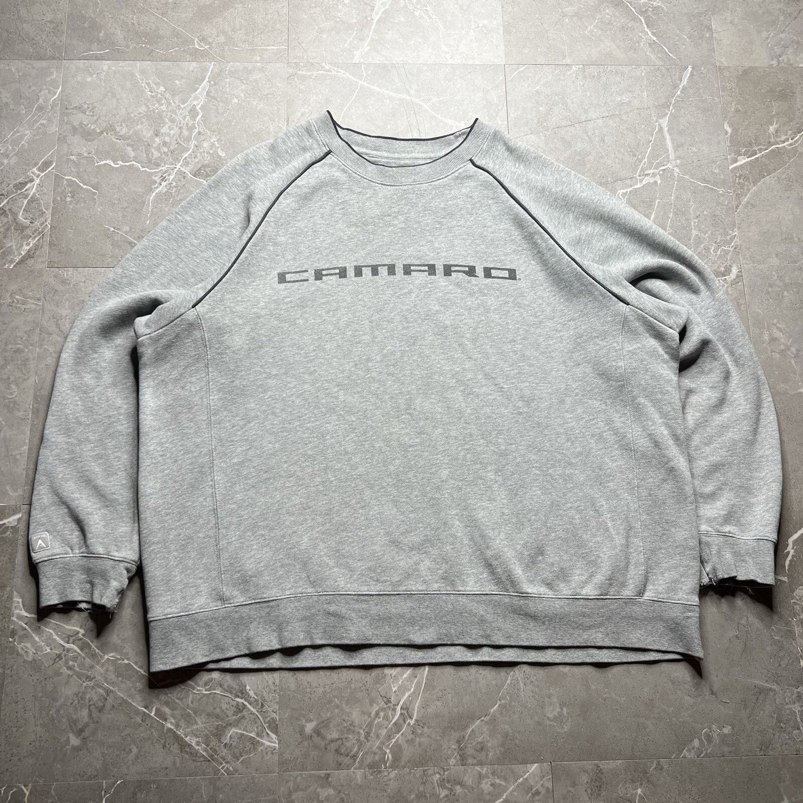 Antigua Y2K Camaro Spell Out Antigua Light Grey Sweatshirt Mens XL Size US XL / EU 56 / 4 - 1 Thumbnail