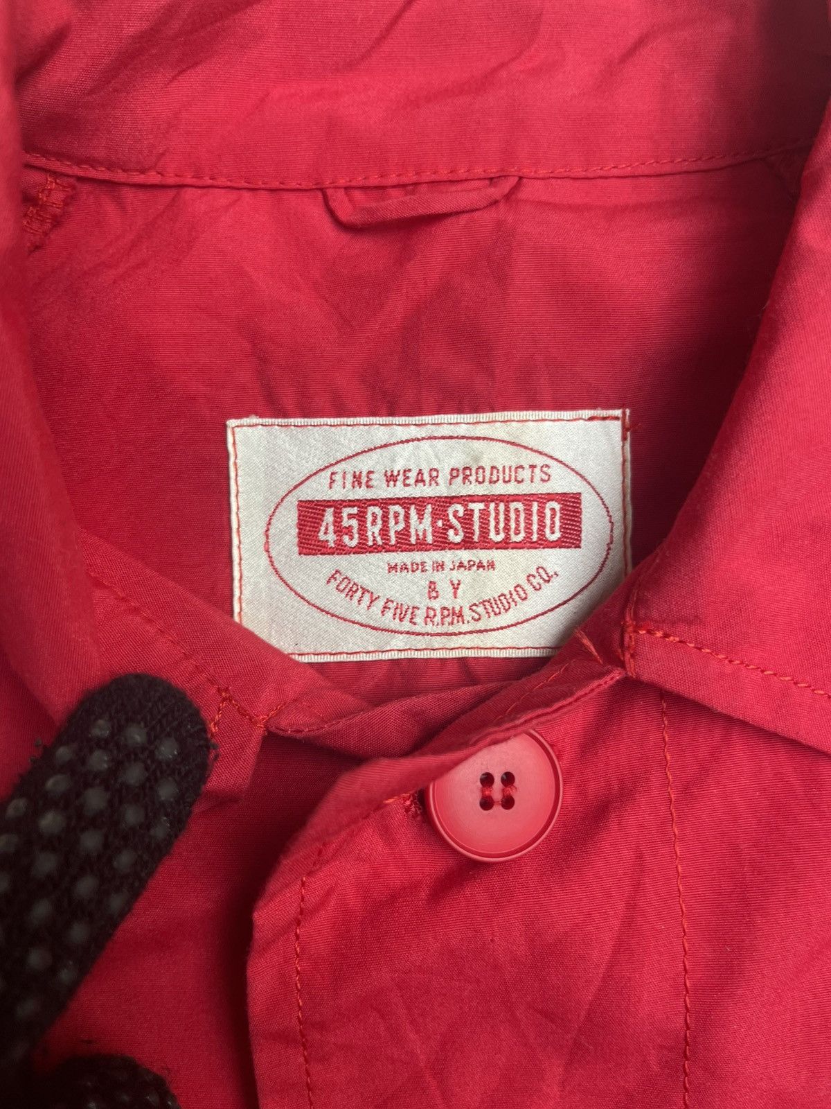 45rpm Vintage 45RPM Studio Long Jacket Hidden Placket Japan Made Size US M / EU 48-50 / 2 - 4 Thumbnail