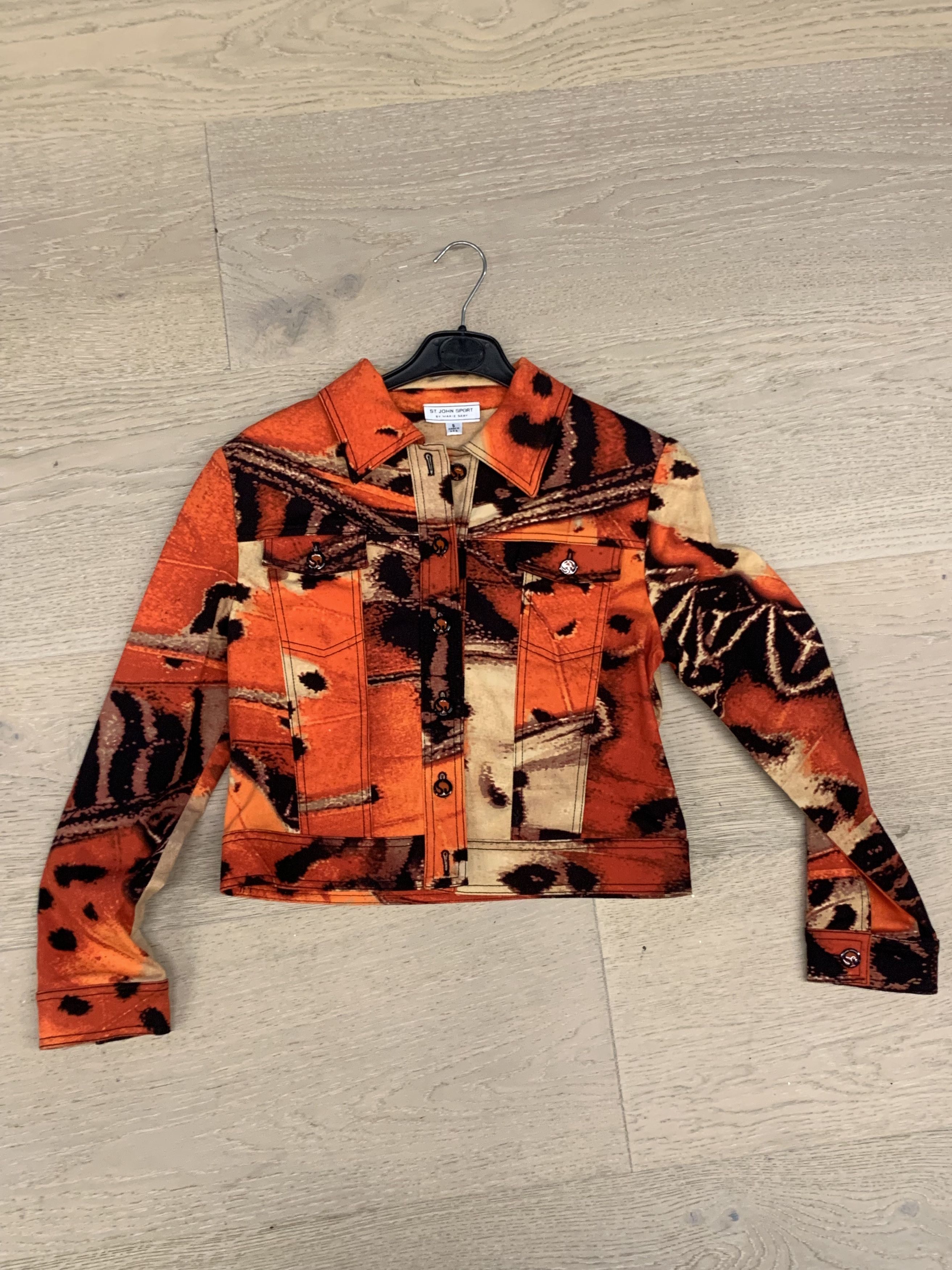 St. John St John Sport by Marie Gray orange denim jacket Size S / US 4 / IT 40 - 1 Thumbnail