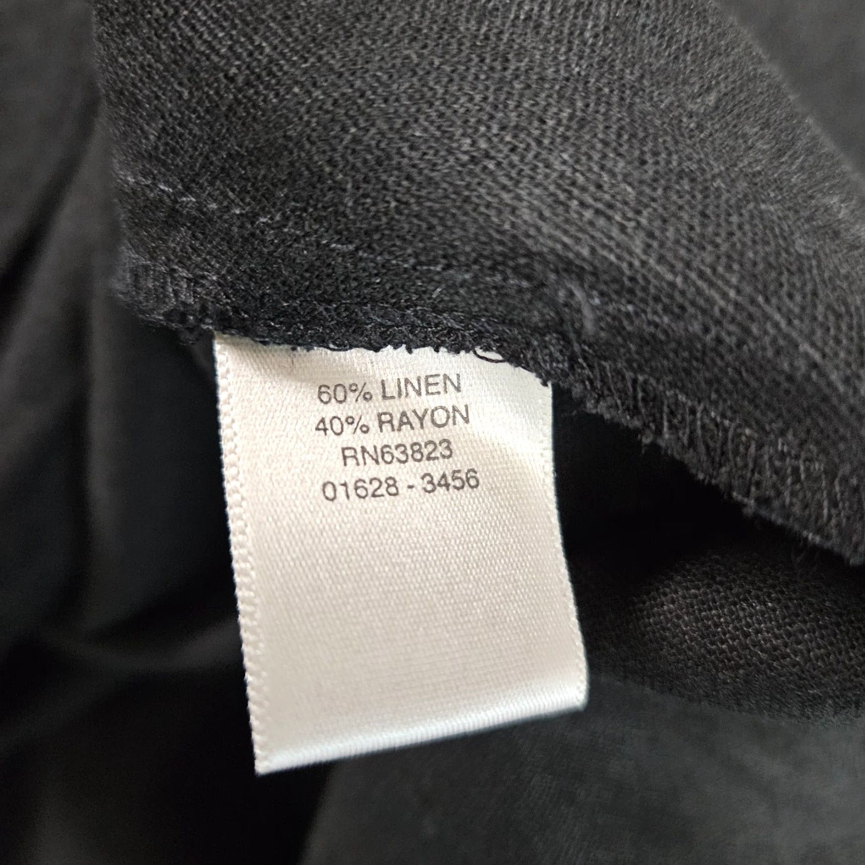 Vintage Christopher & Banks Womens Dress Solid Black Linen Sleeveless Midi A-Line 10 Width 18.5 Length 45 Mens? Size L / US 10 / IT 46 - 5 Thumbnail