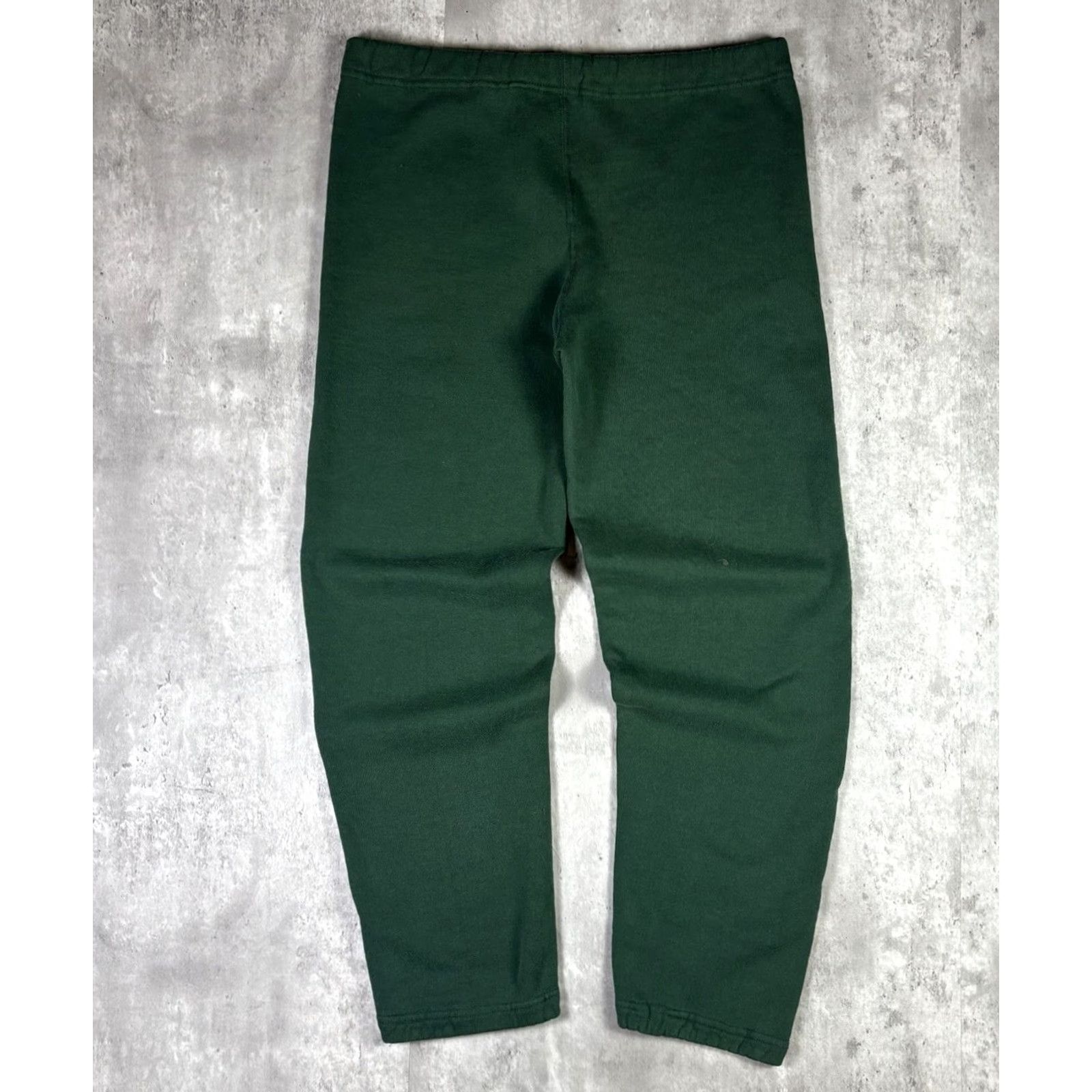 Russell Athletic VINTAGE Russell Athletic Sweatpants Mens M Green 80s 90s Straight Open Leg Elastic Waist Size US 31 - 2 Thumbnail