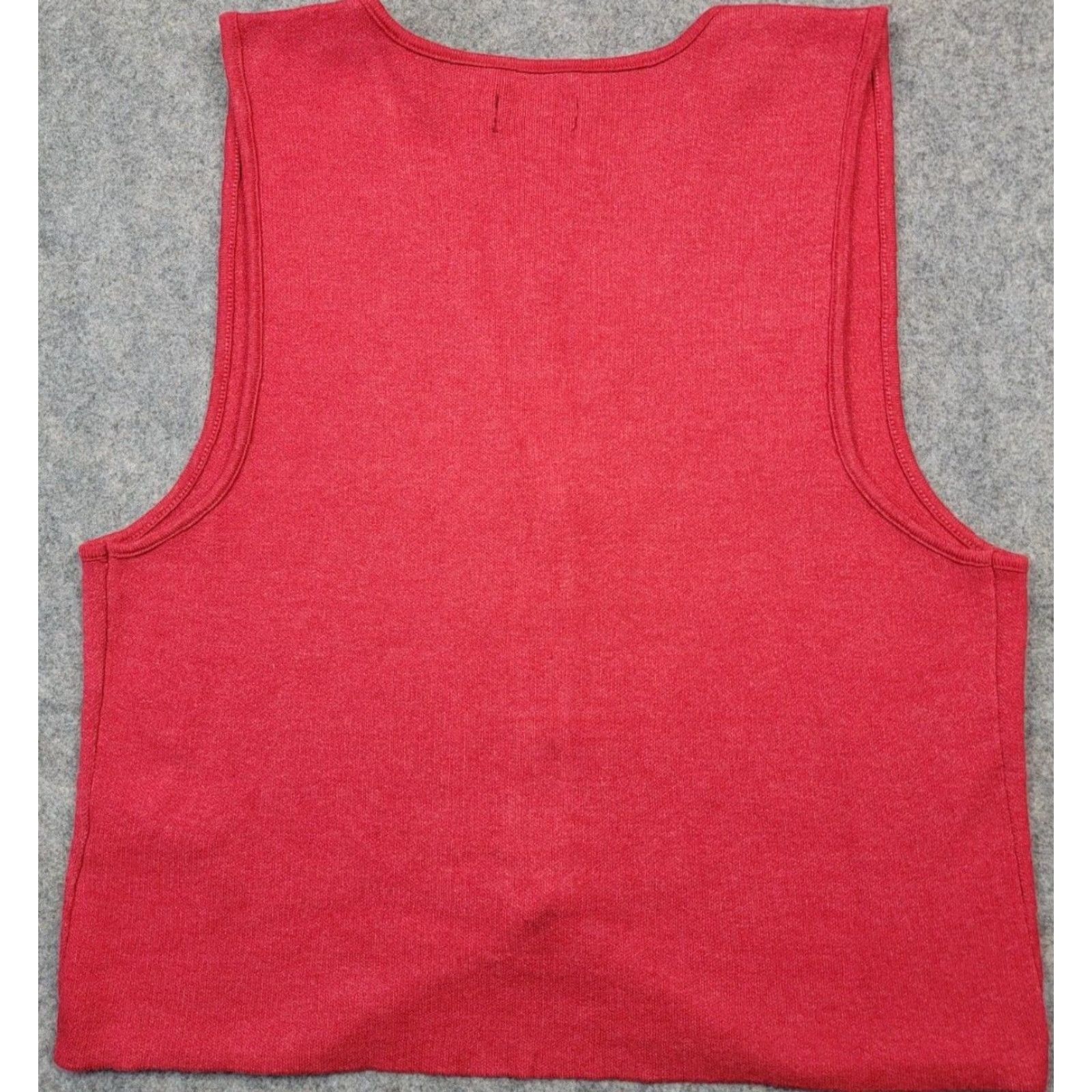 Vintage Maeve Vest Womens XL Red Knit Button Close NWT Adjustable? No Size XL / US 12-14 / IT 48-50 - 7 Thumbnail