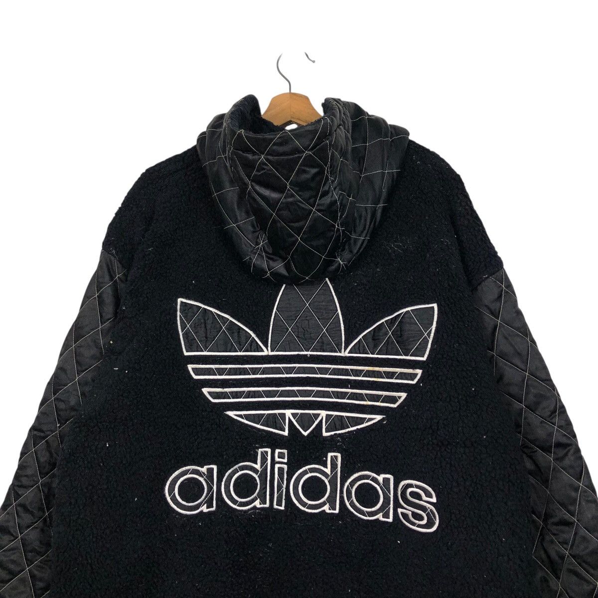 Adidas 📌Vintage Wool Zipper Jacket Adidas Big Logo Embroidery Size US M / EU 48-50 / 2 - 10 Thumbnail