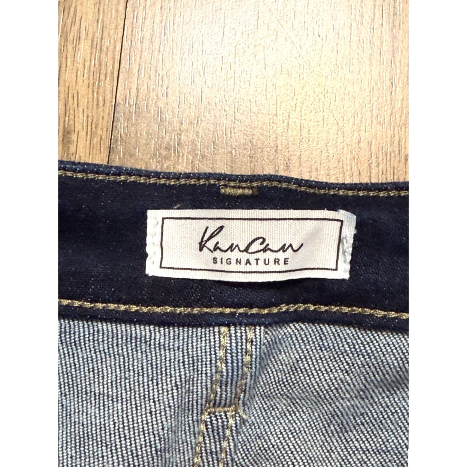 Vintage KanCan Jeans Women's 28 Blue Denim Mid Rise Skinny Dark Wash Jeans 5-Pocket Regular Stretch Size 28" / US 6 / IT 42 - 5 Thumbnail