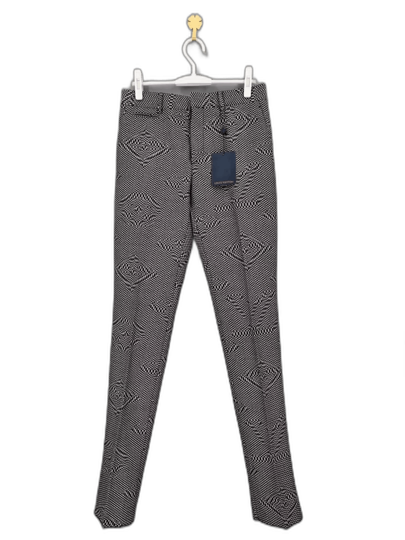 Louis Vuitton Houndstooth Print Trousers Size 38 -2505