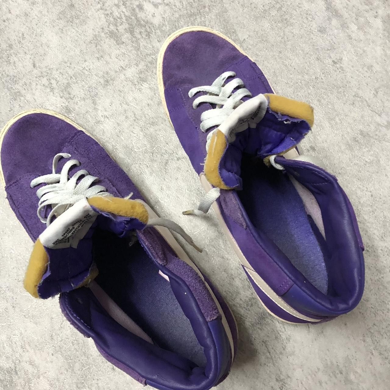 Nike Purple and white Nike high top trainers #skater Size US 9 / EU 42 - 7 Thumbnail