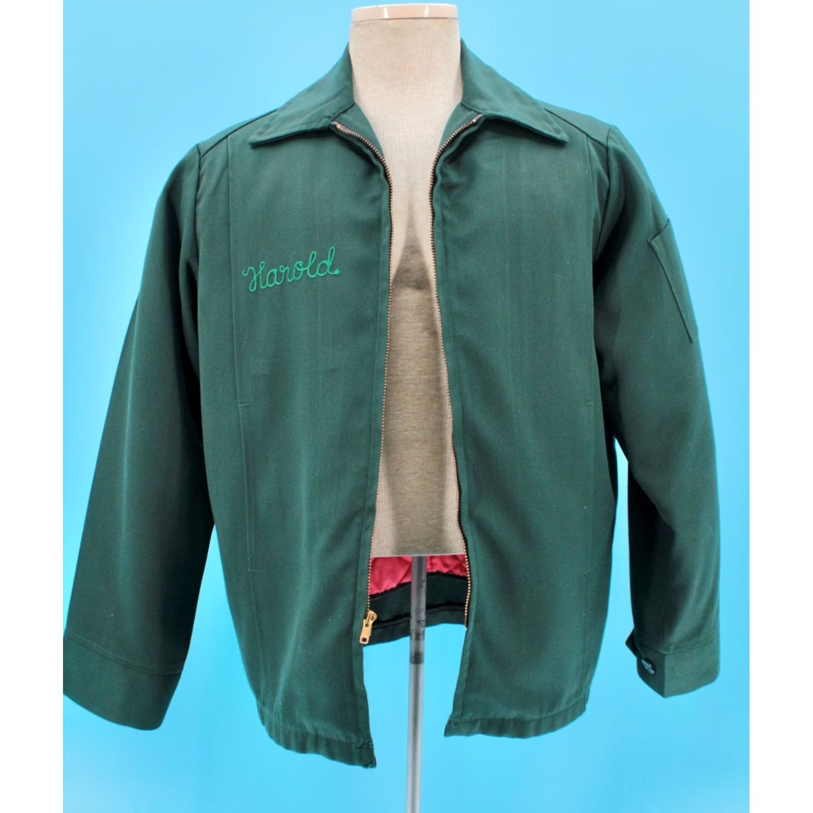 Vintage VINTAGE Unitog 60s 70s Work Jacket Dark Green Patch 40 R Knoll Welding Mens Size US XXS / EU 40 - 2 Thumbnail