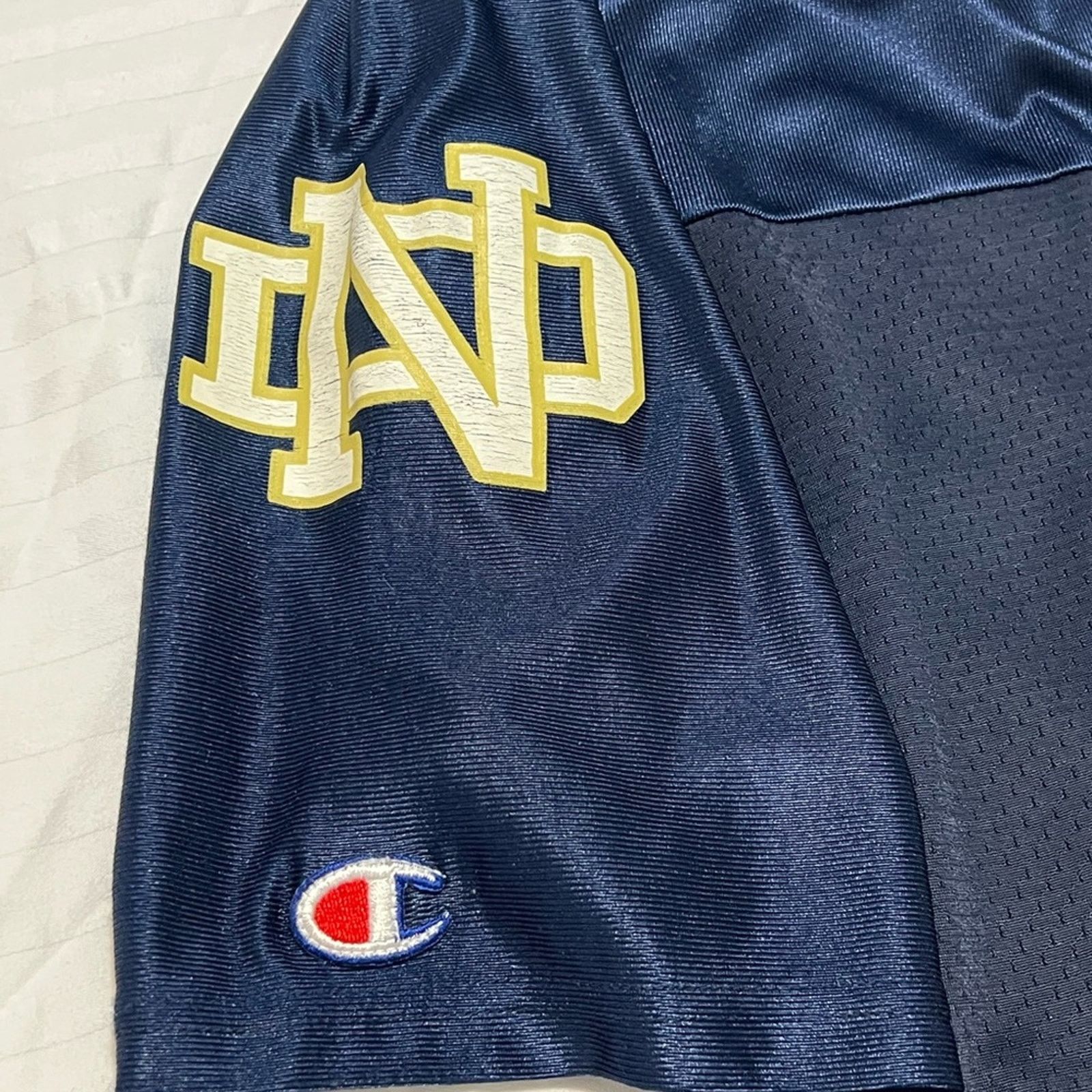 Champion Vintage EARLY 1990s Notre Dame Champion jersey MONTANA MIRER Size US XL / EU 56 / 4 - 5 Thumbnail