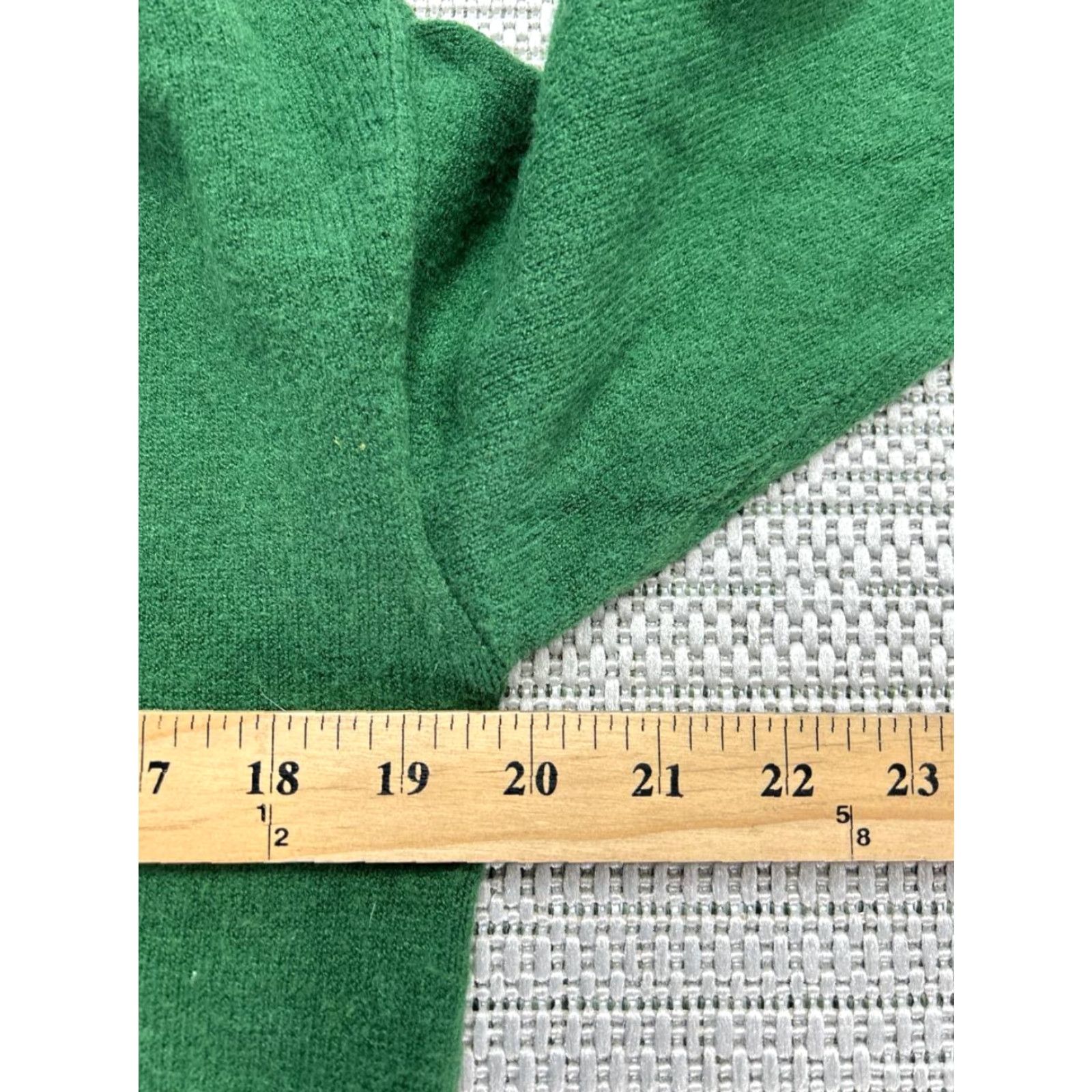 Vintage Moth Sweater Womens XS Green Knit Pullover Crew Neck Long Sleeve Regular Pullover Knit Winter Fall Spring Size XS / US 0-2 / IT 36-38 - 7 Thumbnail