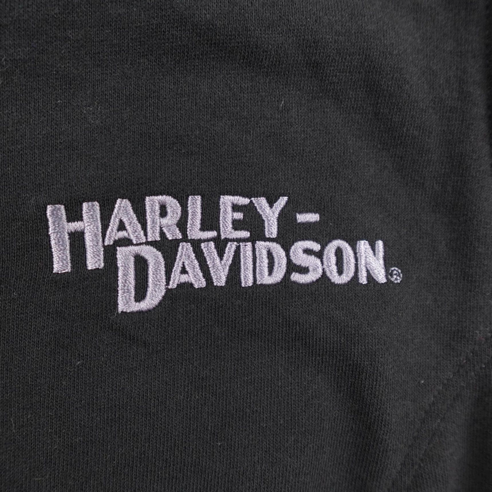 Harley Davidson Harley-Davidson Hoodie Womens 2XL Black Sleeveless Full Zip Sweatshirt Biker NEW Vest Zip Logo Pockets Lined Knit Cotton Blend Sleeveless Size XXL / US 16-18 / IT 52-54 - 3 Thumbnail
