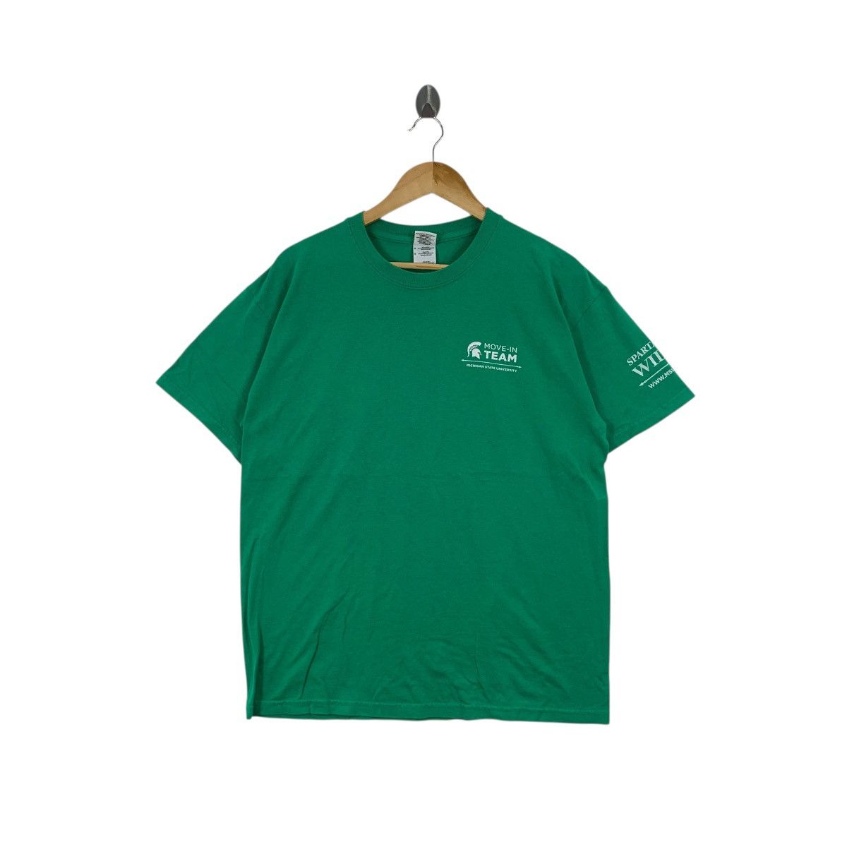 Vintage Vintage MICHIGAN STATE UNIVERSITY Move-In Team Tee Shirt Top Size L / US 10 / IT 46 - 2 Thumbnail