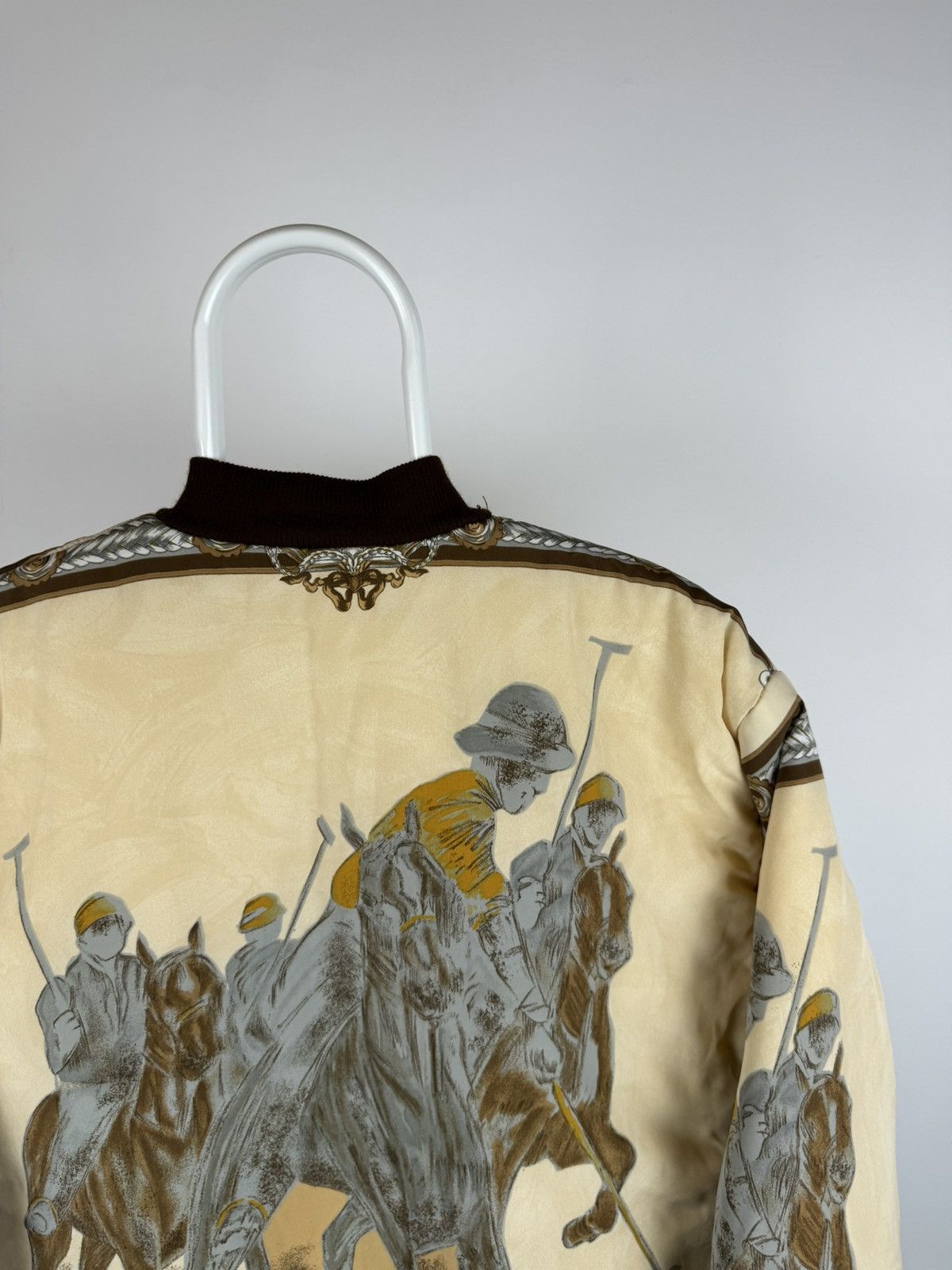Vintage Vintage Baroque Style Printed Polyester Bomber Jacket Size US M / EU 48-50 / 2 - 5 Thumbnail