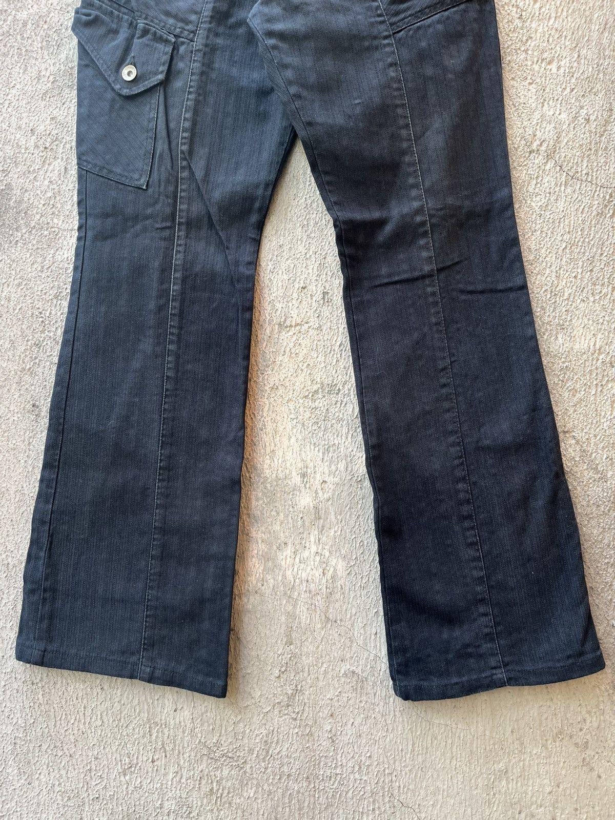 Japanese Brand Semanticdesign black washed Flare Pant ifsixwasnine Size US 32 / EU 48 - 5 Thumbnail