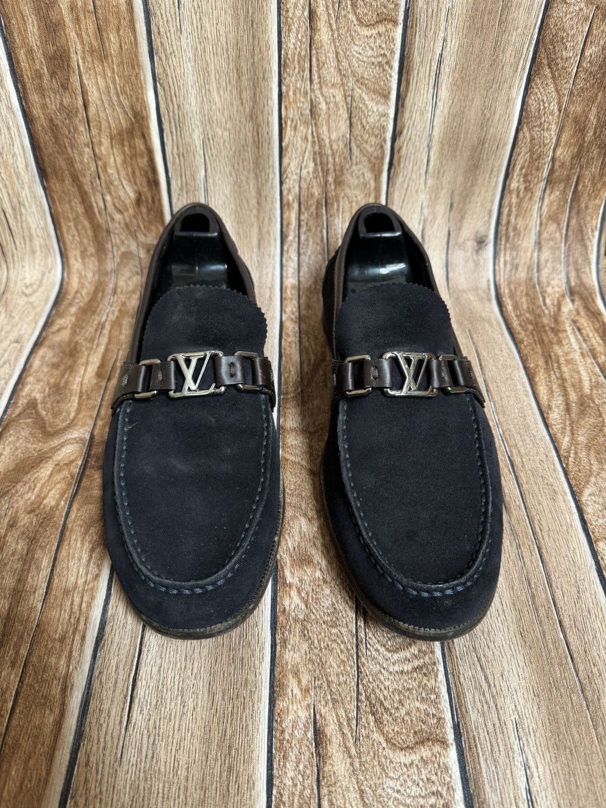 Louis Vuitton suede leather loafers Size US 9.5 / EU 42-43 - 3 Thumbnail