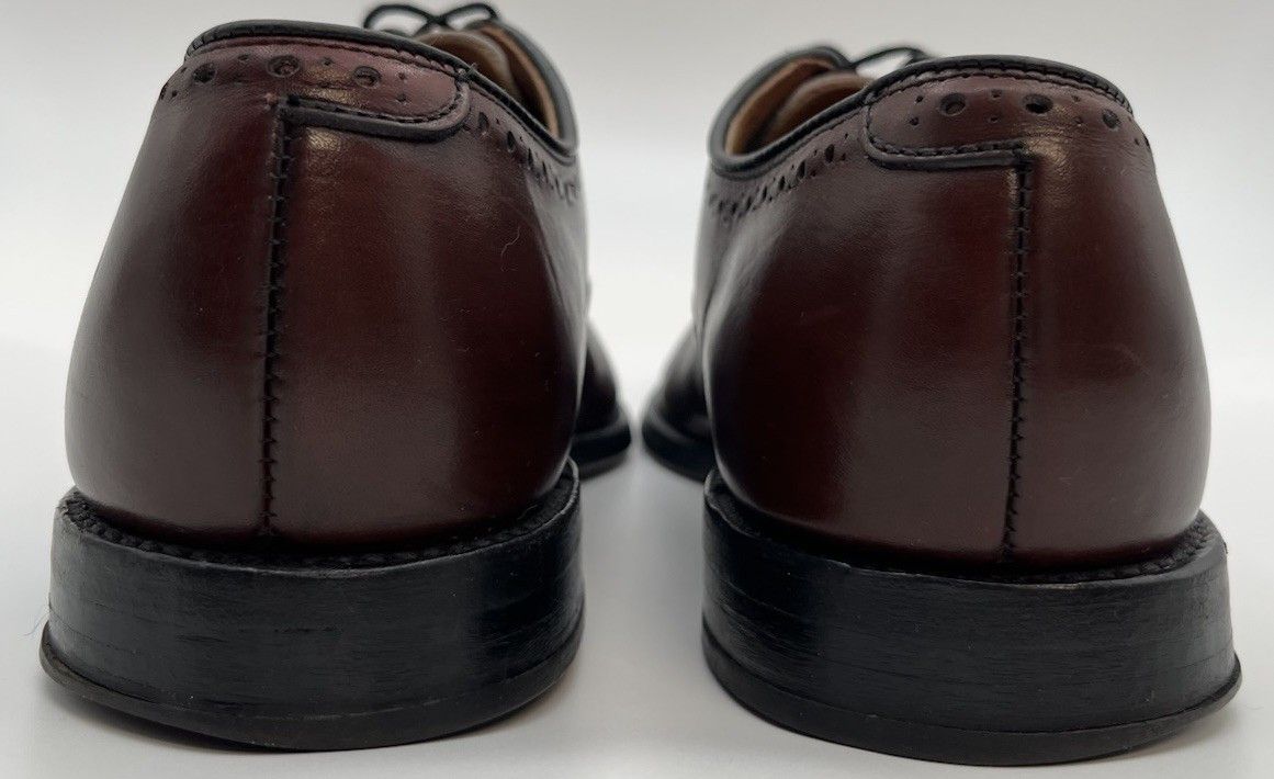 Allen Edmonds Allen Edmonds HALE Size 9C Burgundy Oxfords Leather Cap Toe Size US 9 / EU 42 - 7 Thumbnail