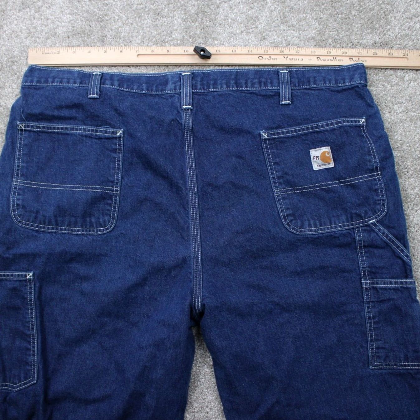 Carhartt Carhartt FR Jeans Mens 44x30 Blue Relaxed Fit Denim Jeans Size US 44 / EU 60 - 7 Thumbnail